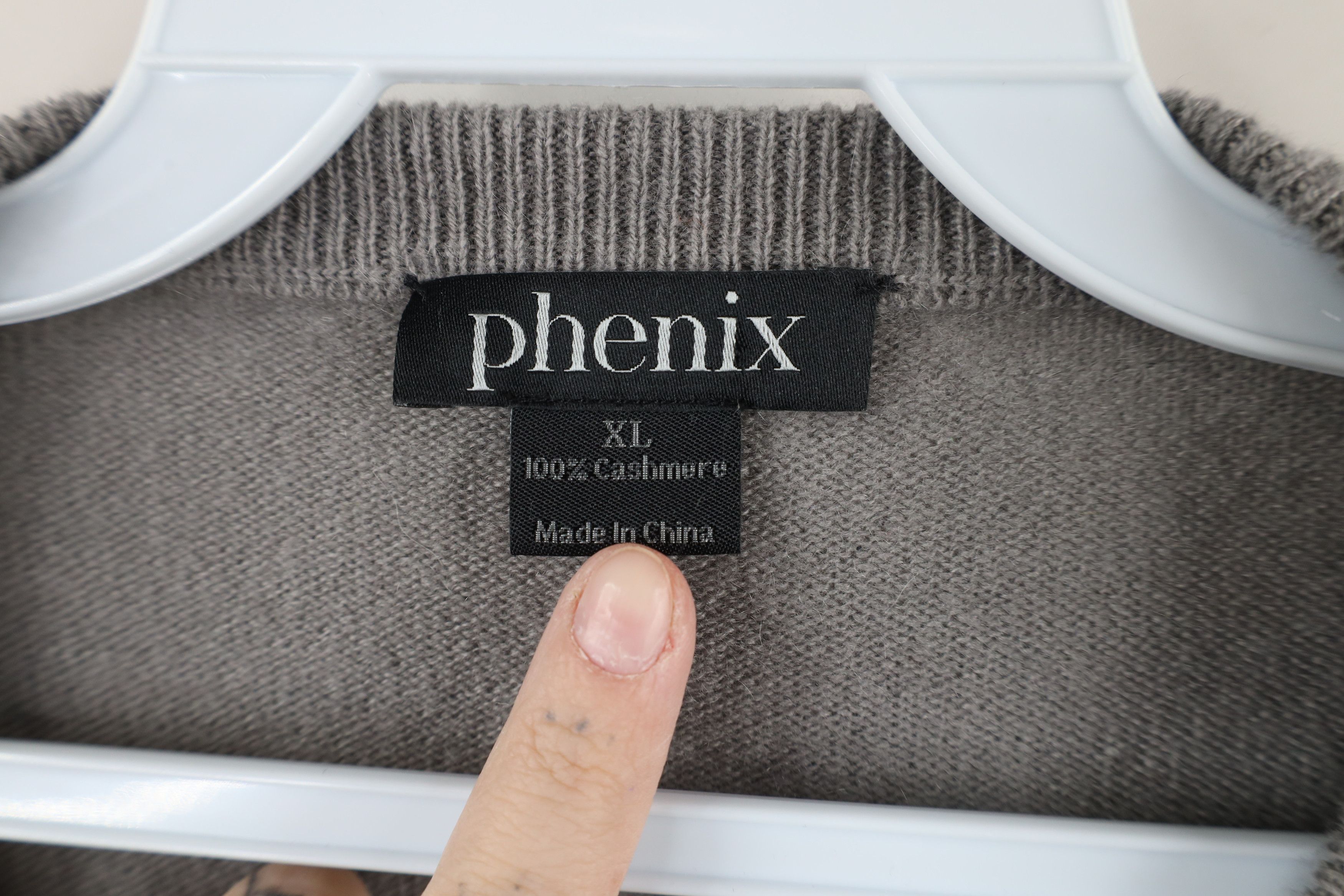 Vintage Vintage 90s Streetwear Cashmere Knit Crewneck Sweater Gray Size US XL / EU 56 / 4 - 4 Thumbnail