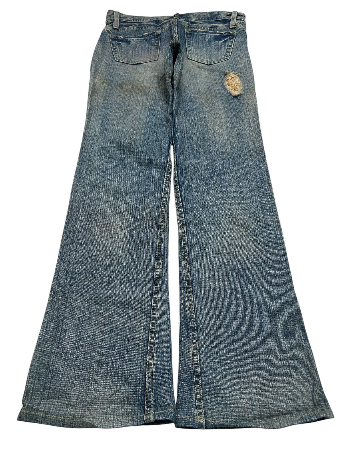 Hysteric Glamour Japanese brand Flared Distressed Jeans Size US 30 / EU 46 - 2 Thumbnail