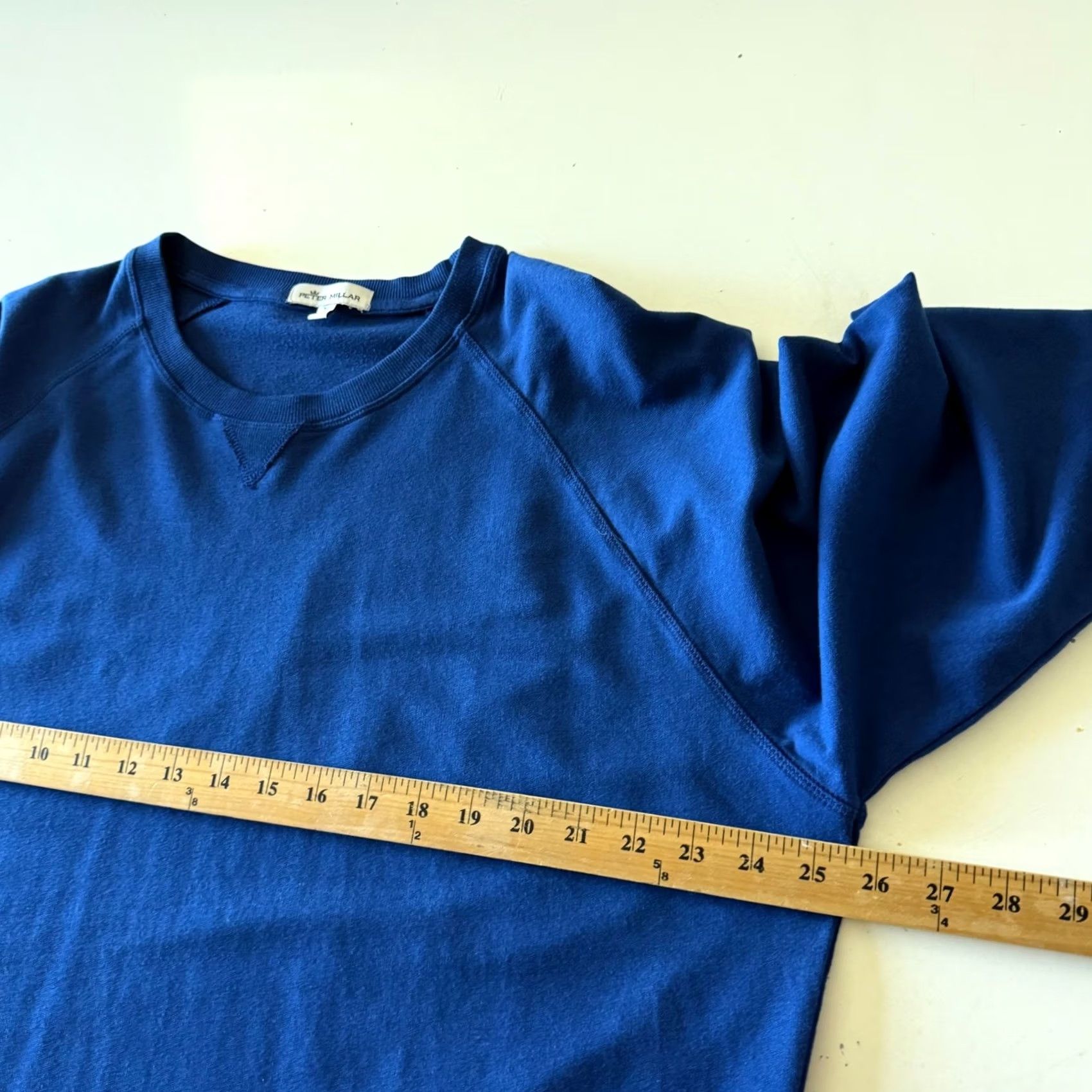 Peter Millar Peter Millar Raglan Crewneck Sweatshirt XL Royal Blue Pullover Long Sleeve Size US XL / EU 56 / 4 - 6 Thumbnail