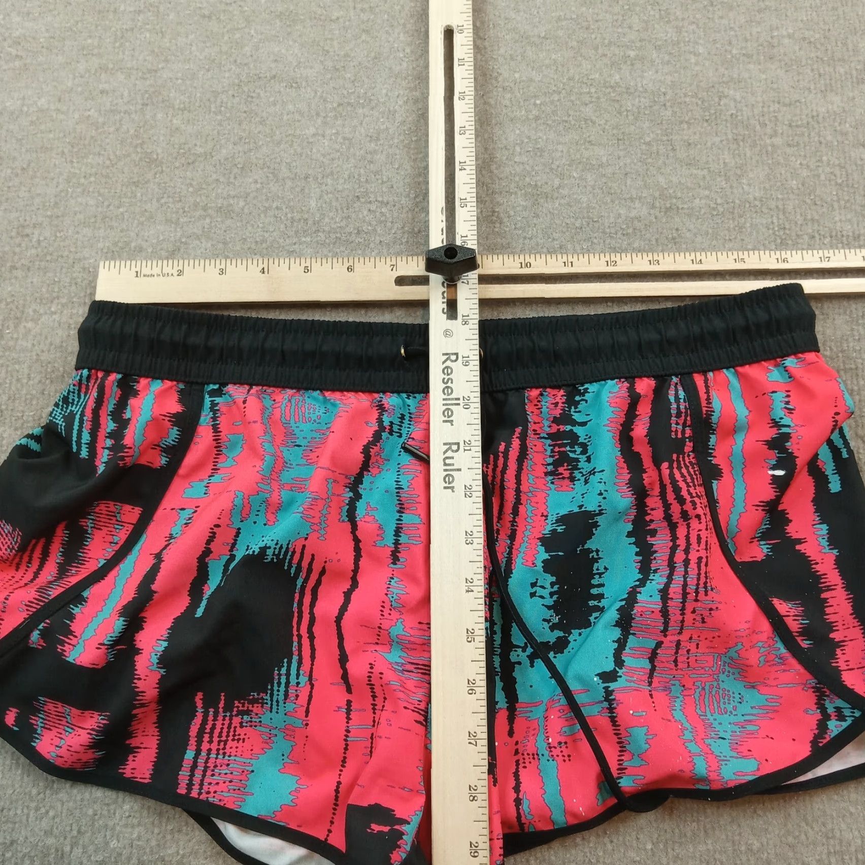 Fabletics Fabletics Womens Shorts Large Pink Blue Elastic Waist Drawstring Running Size 33" - 4 Thumbnail