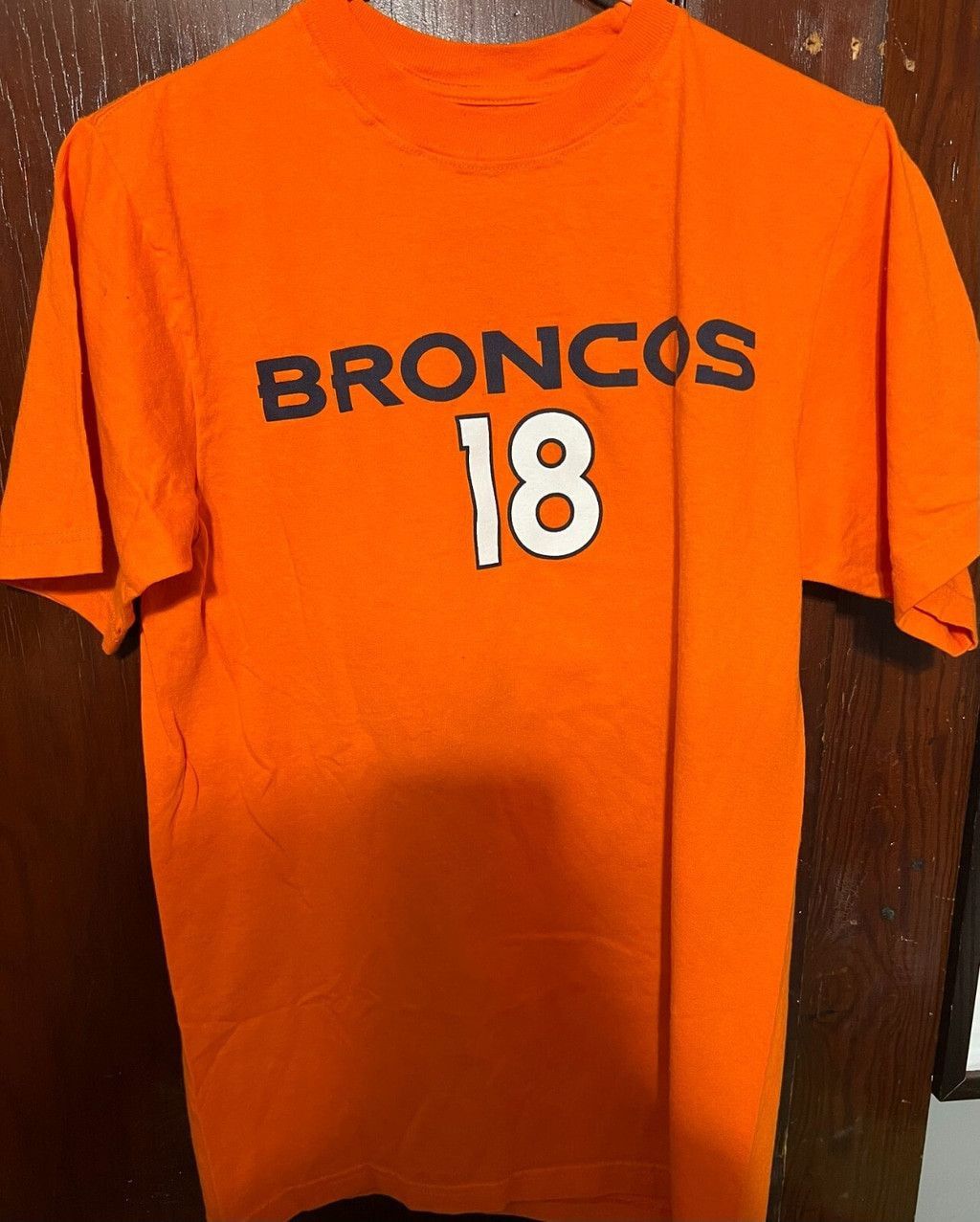 NFL Denver Broncos Peyton Manning #18 Orange TShirt Men's Size M Size US M / EU 48-50 / 2 - 2 Thumbnail