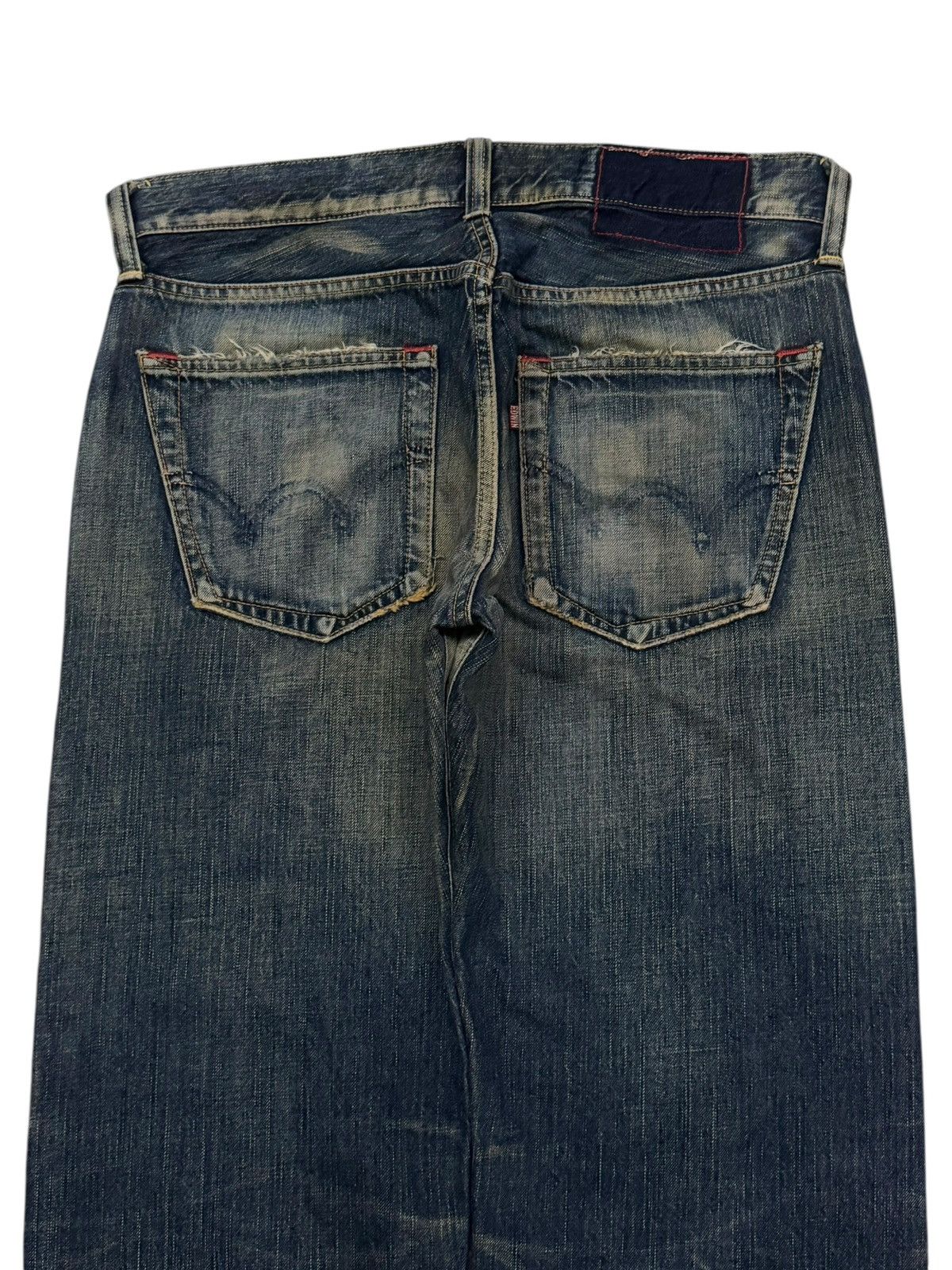 Edwin Vintage 00s Edwin 504 Japan, Vintage Faded Denim Jeans | W34 Size US 34 / EU 50 - 5 Thumbnail