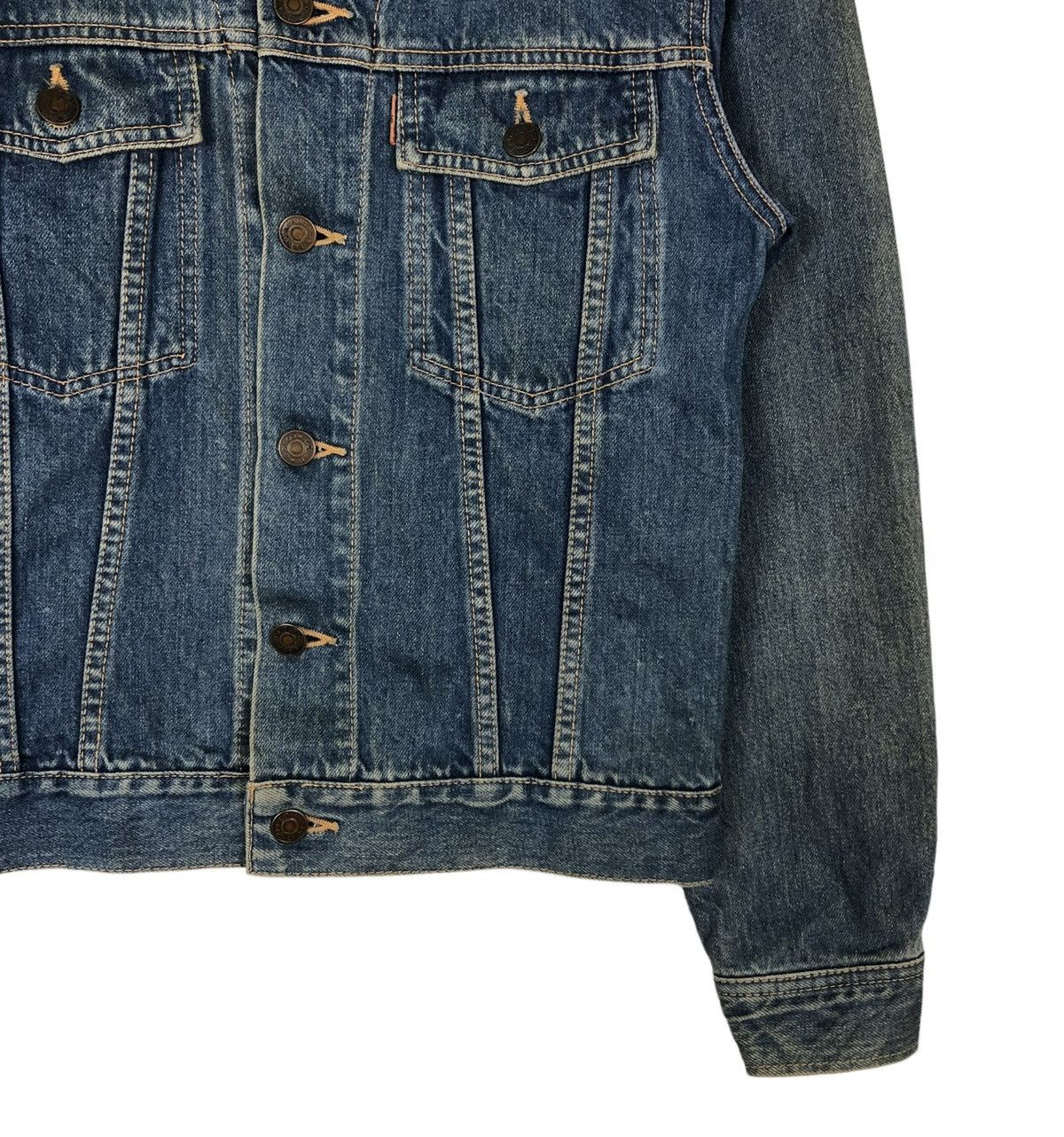 Japanese Brand 🔥VINTAGE CROPPED DENIM TRUCKER JACKET EDWI Size US M / EU 48-50 / 2 - 7 Thumbnail