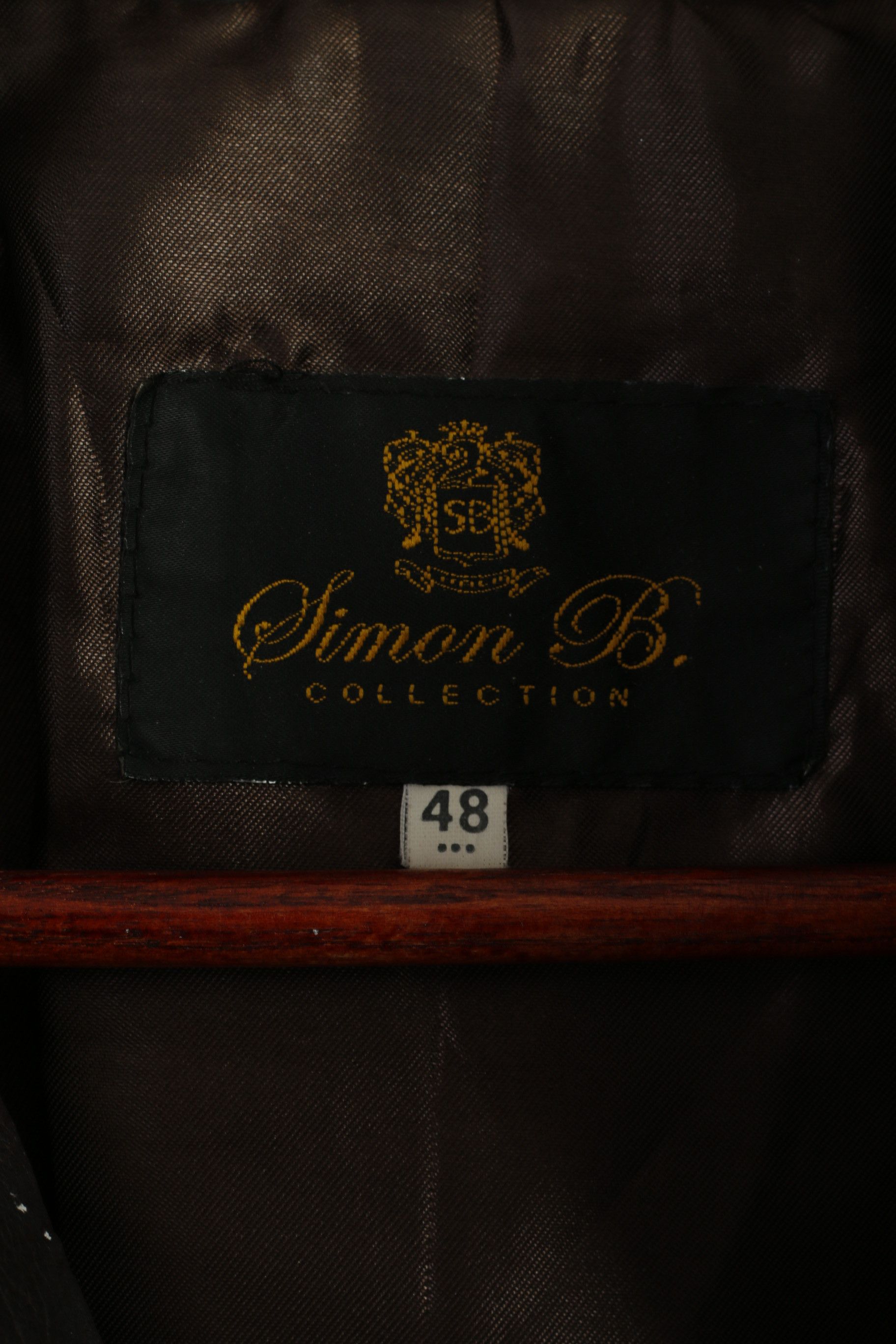 Vintage Simon B Collection Women 48 M Jacket Brown Soft Leather 8812 Size M / US 6-8 / IT 42-44 - 4 Thumbnail