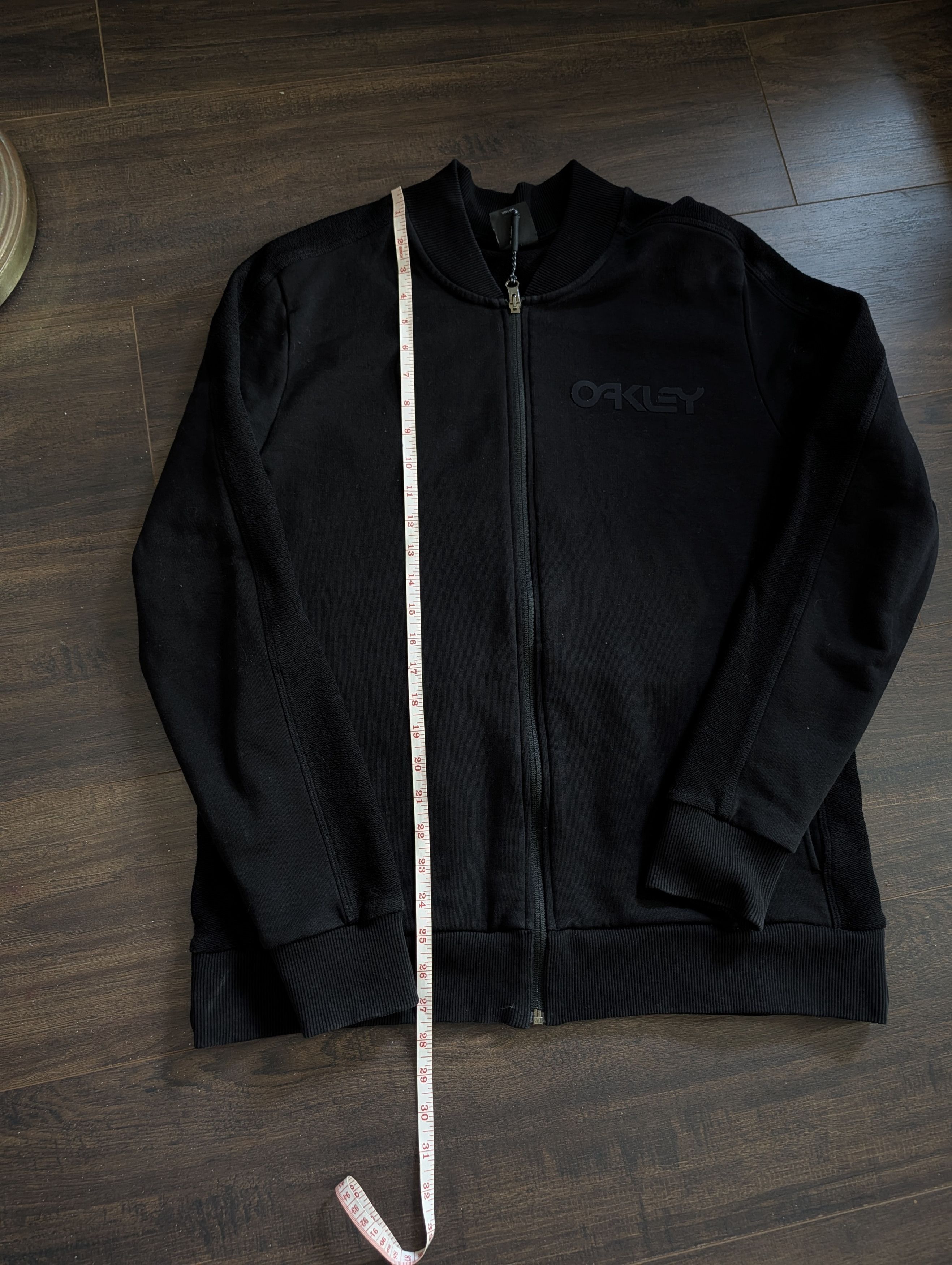 Oakley Black reverse terry logo print zip-up bomber sweatshirt Size US M / EU 48-50 / 2 - 17 Thumbnail