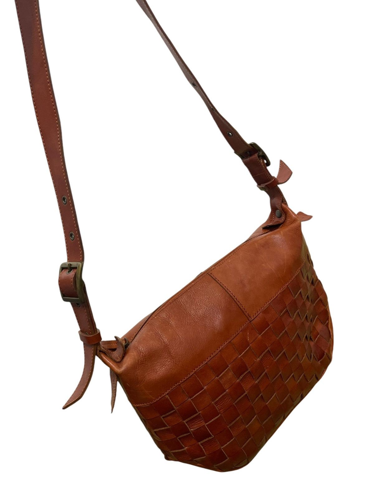 Genuine Leather Full Leather Work Zac Sac Cross Body Bag 5🟩 Size ONE SIZE - 4 Thumbnail