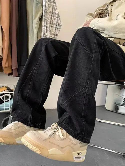 Japanese Brand Mayuko x Kyoko Black High Street Vintage Loose Fit Jeans Size US 32 / EU 48 - 4 Thumbnail