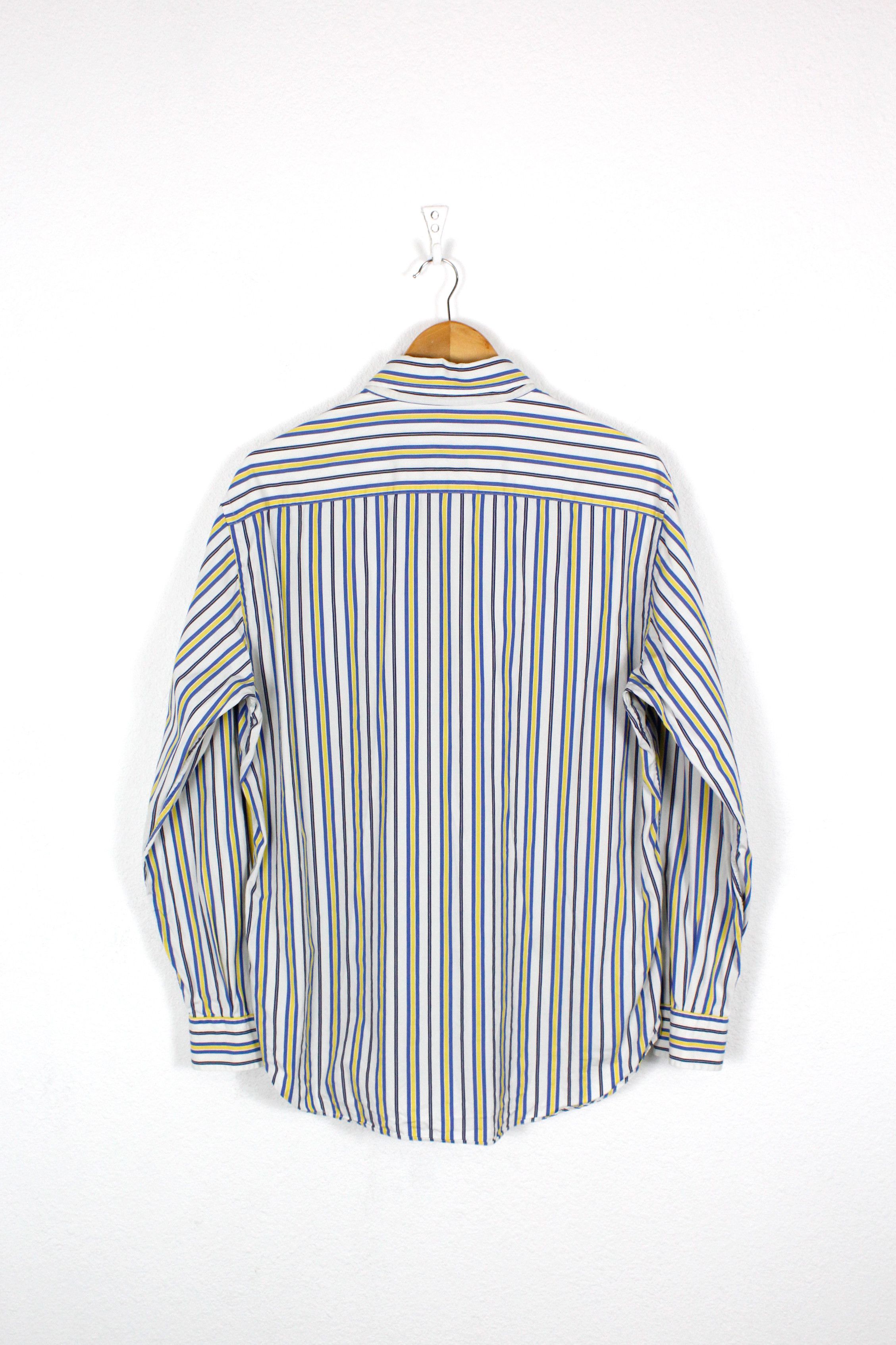 Burberry × Vintage Vintage Burberry Knight Logo Striped Sleeve Shirt XL Size US XL / EU 56 / 4 - 5 Thumbnail