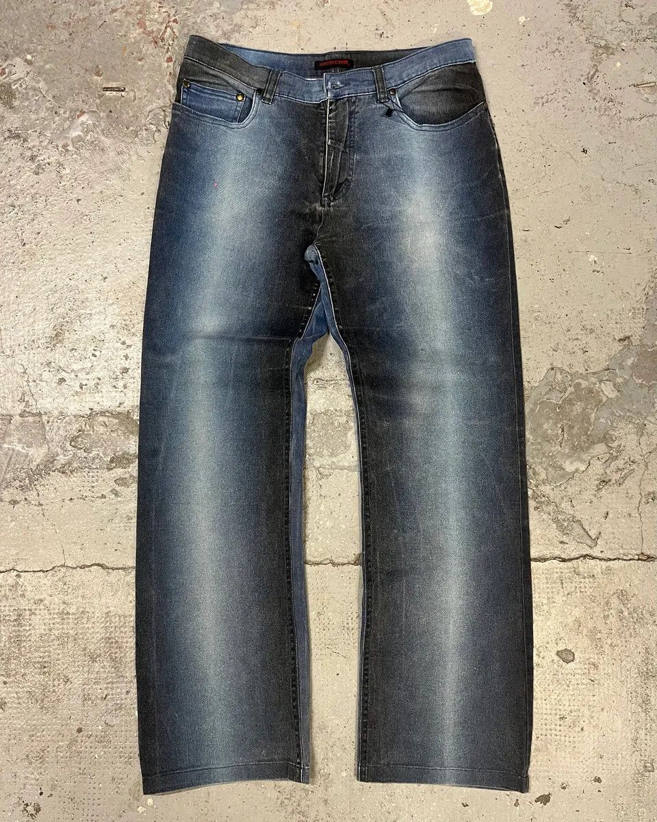 Designer × Roberto Cavalli × Vintage 2000s Roberto Cavalli Blue Gradient Pants Size US 30 / EU 46 - 1 Thumbnail