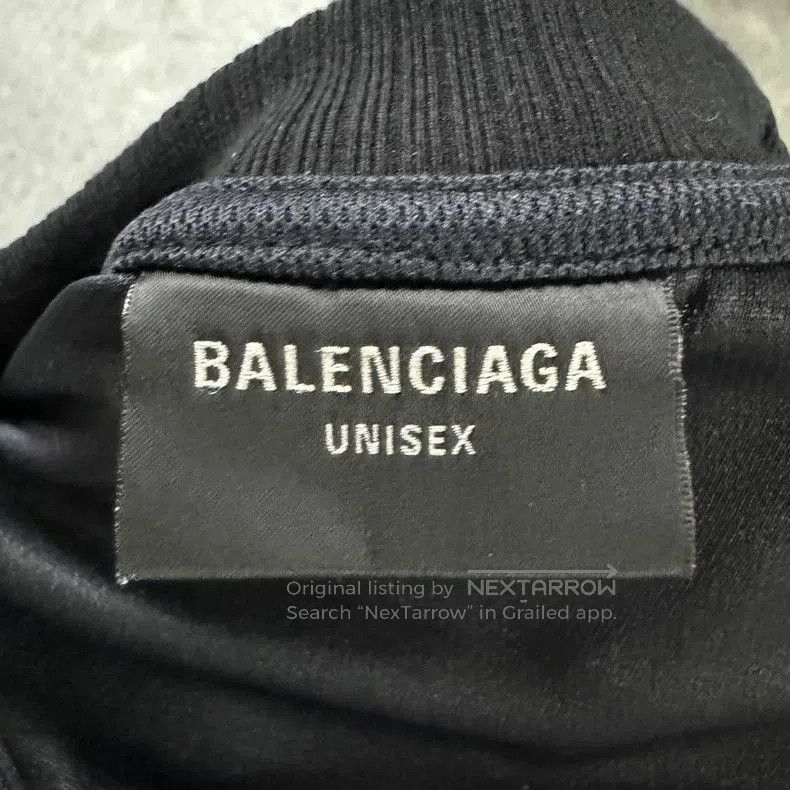 Balenciaga Balenciaga Black Letter Print Long Sleeve Tee. Size US XXL / EU 58 / 5 - 2 Thumbnail