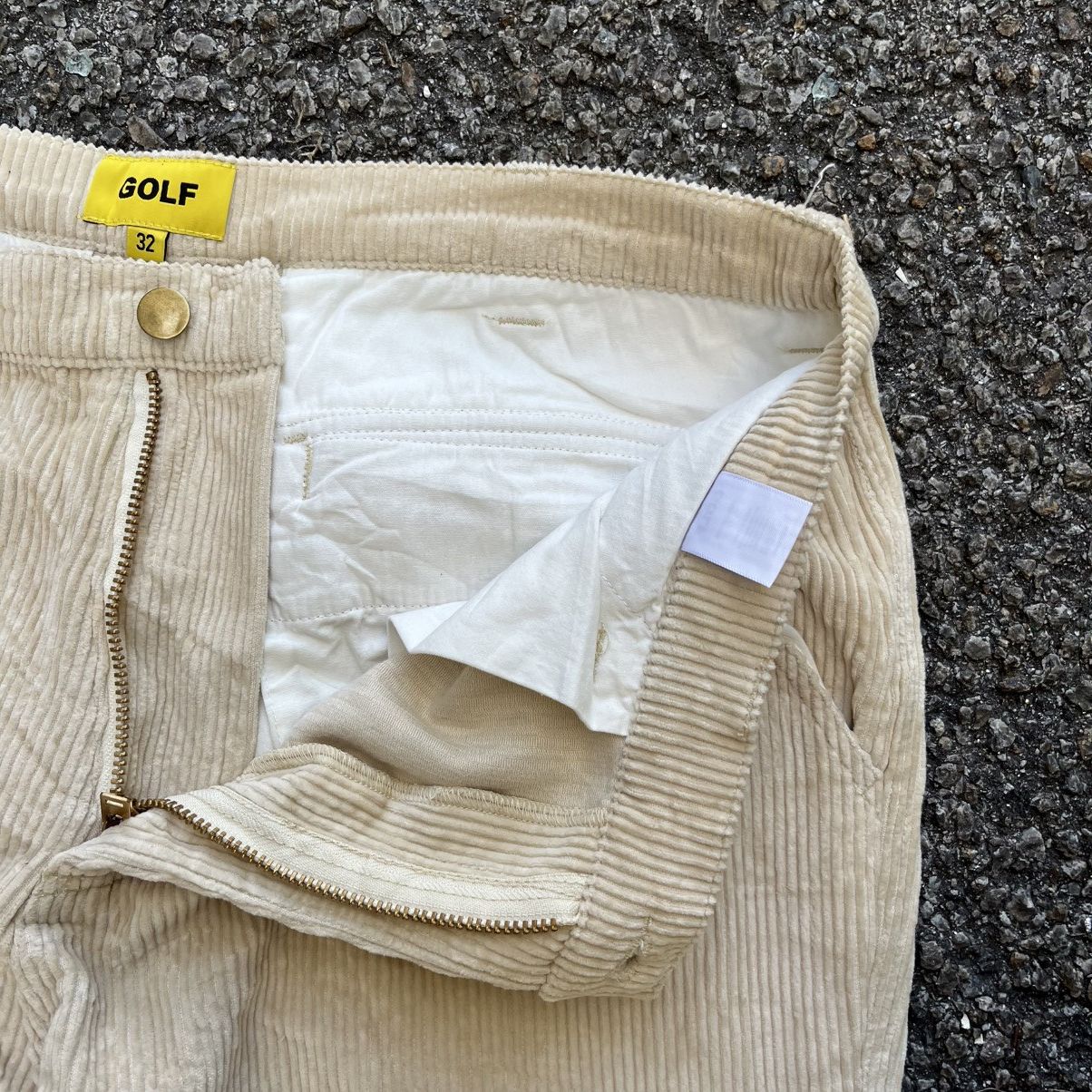 Golf Wang Golf Wang Cargo Corduroy Cream Pants Size US 32 / EU 48 - 5 Thumbnail