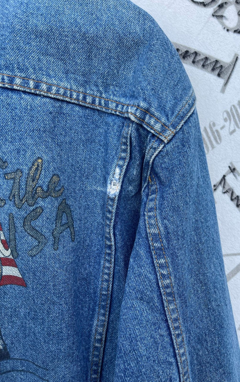 Harley Davidson 🔥Vintage 90's Harley Davidson USA Logo Denim Trucker Jacket Size US L / EU 52-54 / 3 - 15 Thumbnail