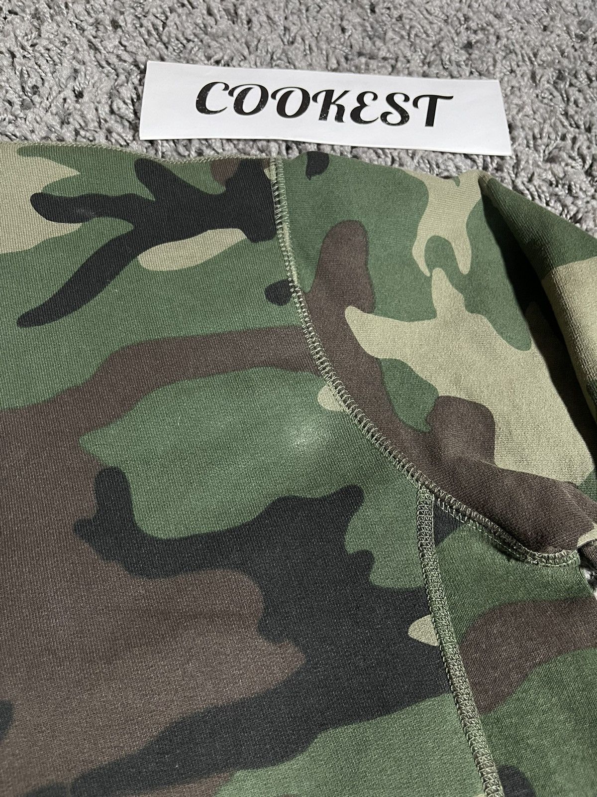 Supreme 2015FW Box Logo Crewneck Sweatshirt Woodland Green Camo Size US M / EU 48-50 / 2 - 11 Thumbnail