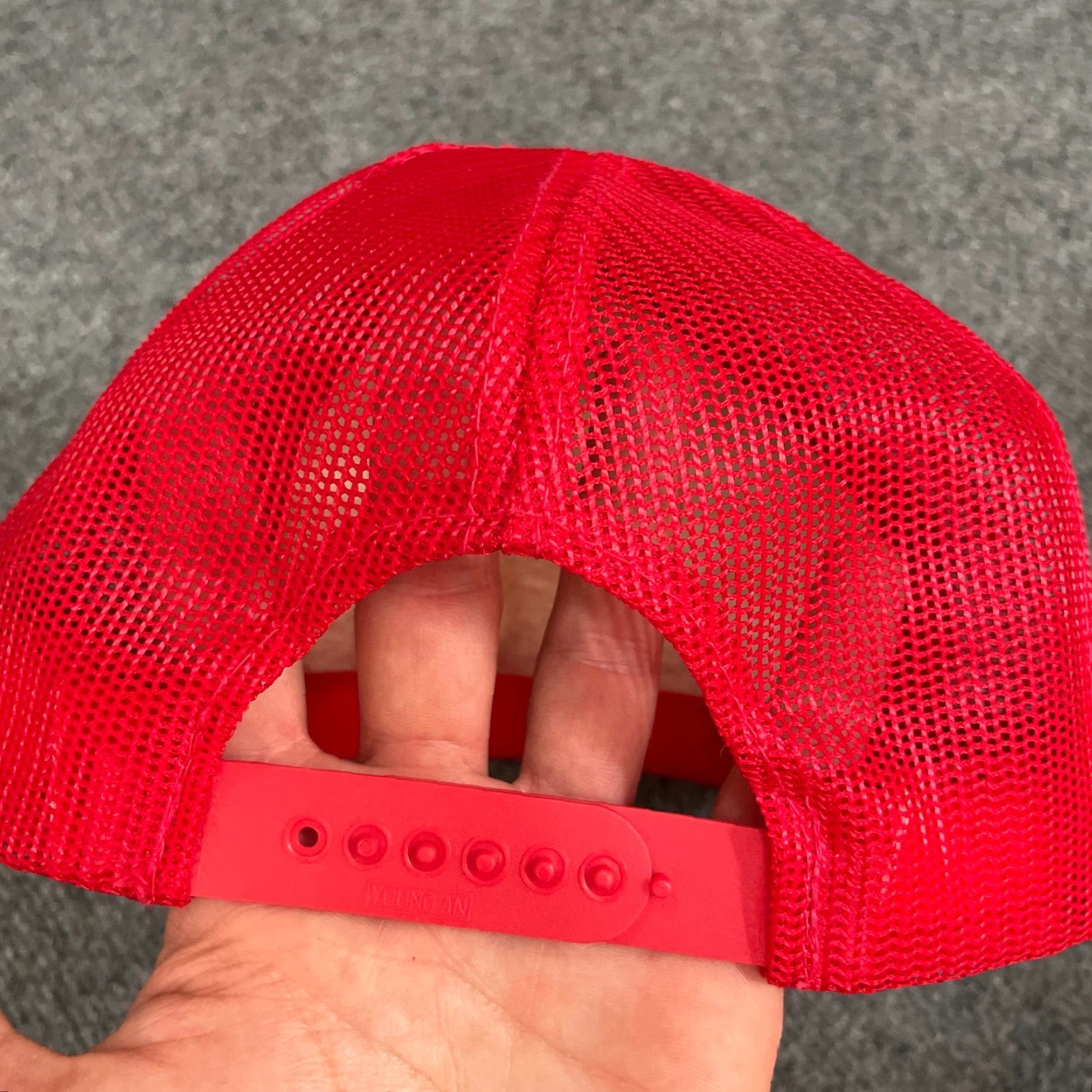 Vintage VINTAGE Youngan Trucker Hat Adult Red Adjustable Mens Logo 90s? Casual Size ONE SIZE - 5 Thumbnail