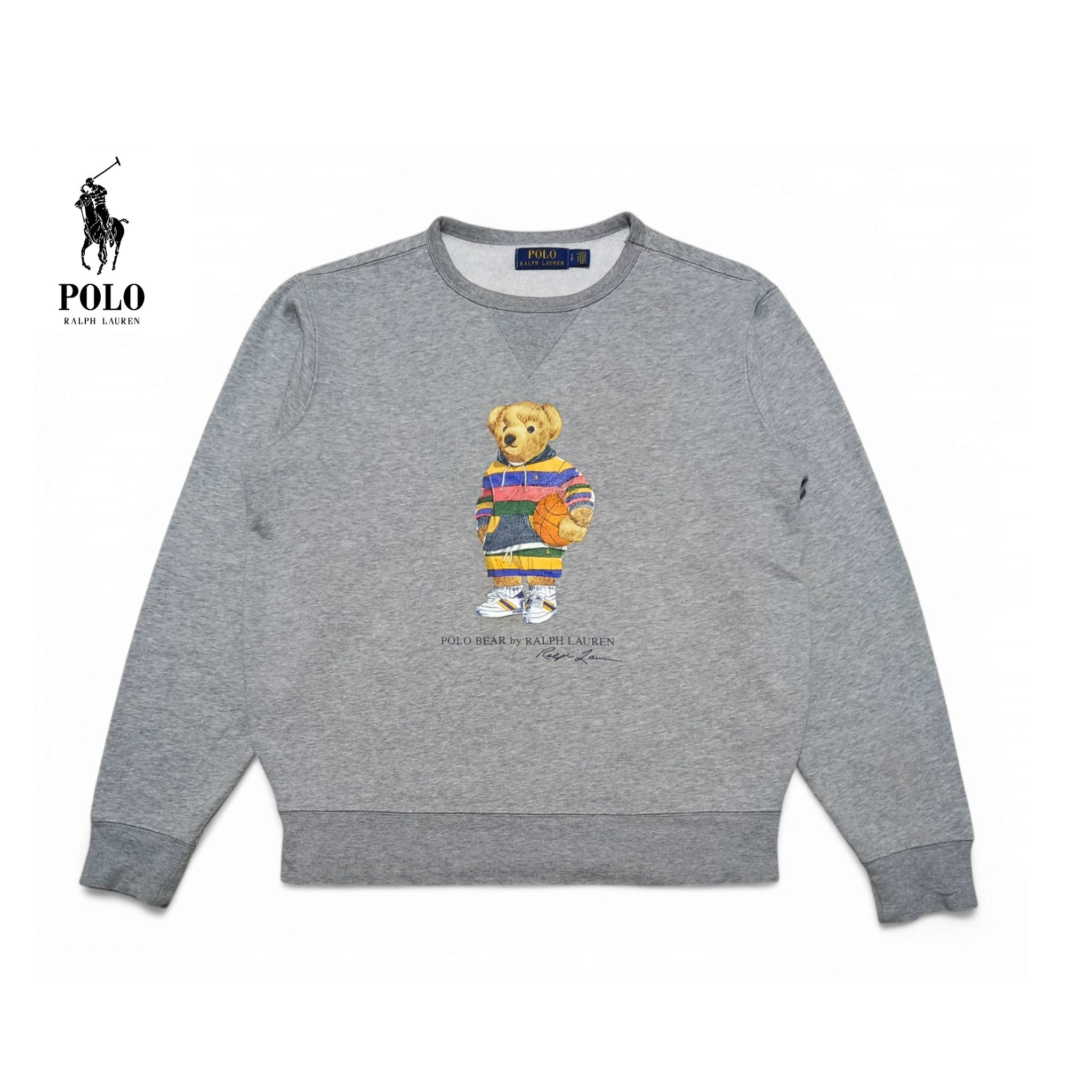 Polo Ralph Lauren Vintage Polo Ralph Lauren Polo Bear Basketball Crewneck Size US S / EU 44-46 / 1 - 1 Thumbnail