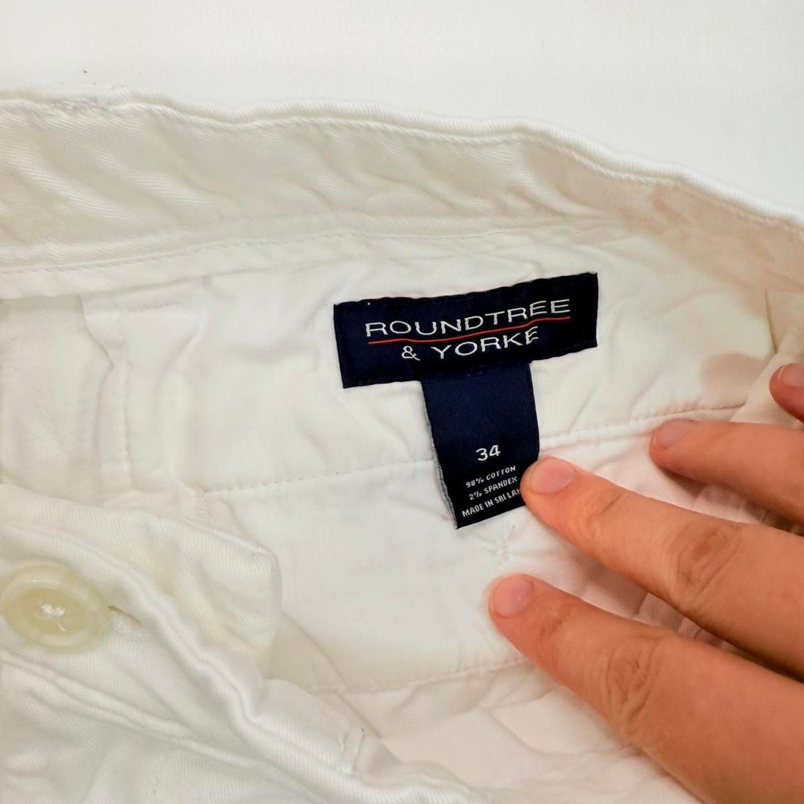 Roundtree & Yorke White Roundtree & Yorke Chino Golf Shorts 34 Size US 34 / EU 50 - 5 Thumbnail