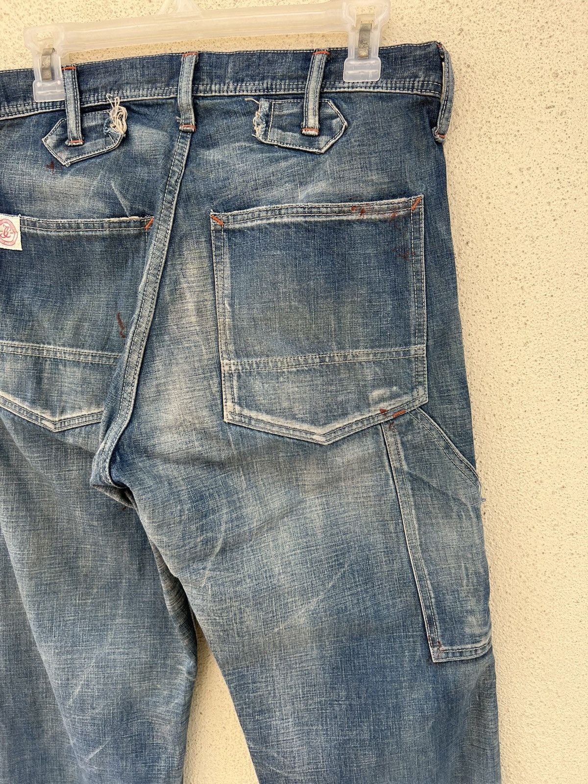 Full Count & Co. Vintage Full Count Japan Painter Denim Double Knee Work Pant Size US 30 / EU 46 - 18 Thumbnail