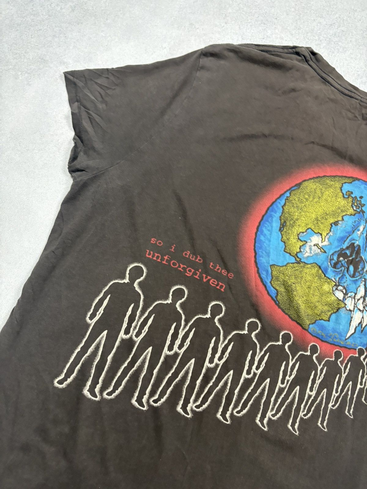 Band Tees Metallica Push Head Unforgiven Graphic Tee 2018 Distressed Size US XL / EU 56 / 4 - 4 Thumbnail
