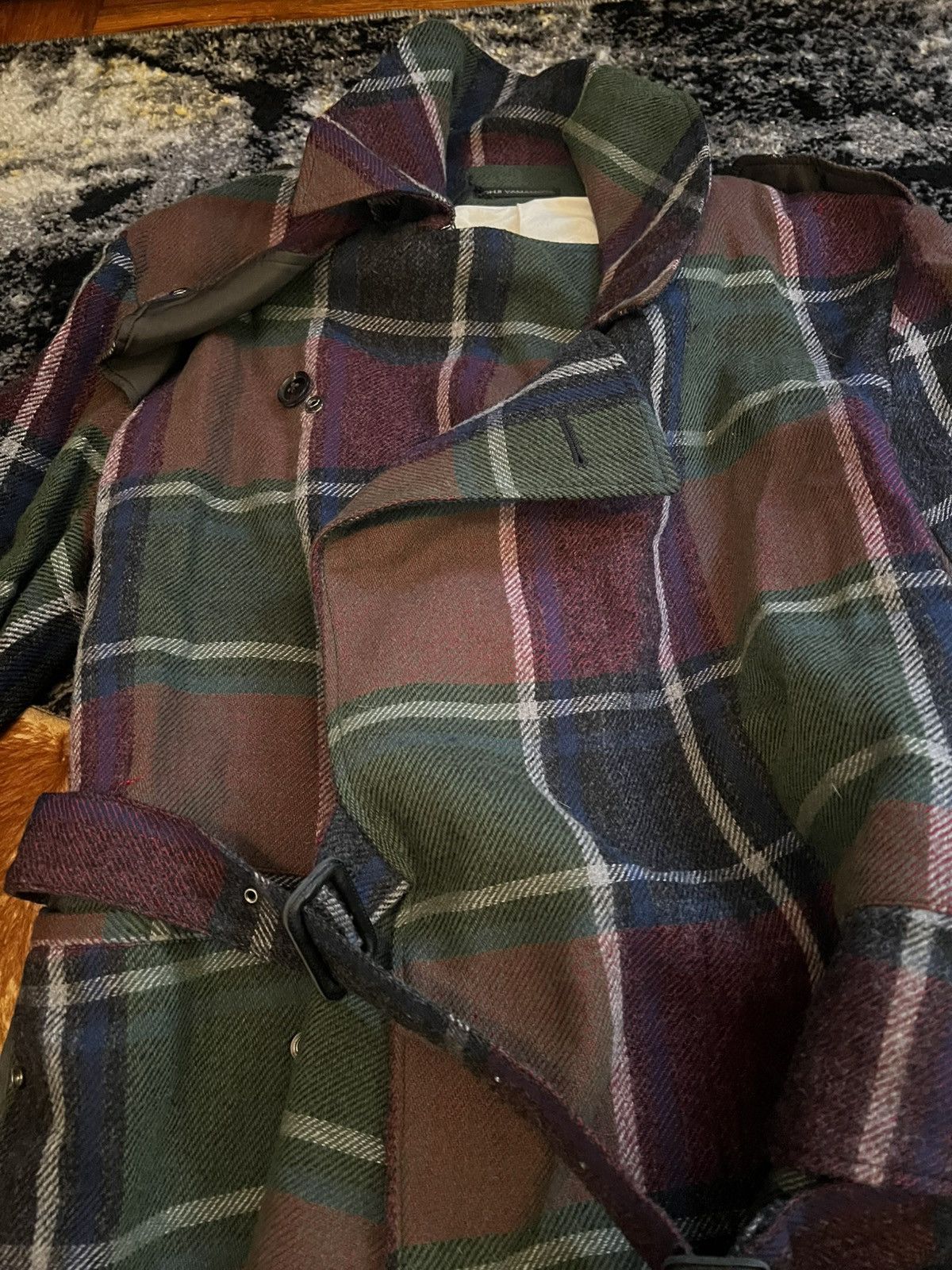 Other Yohji Yamamoto Plaid Coat (NEW, NEVER WORN) Size US M / EU 48-50 / 2 - 3 Thumbnail