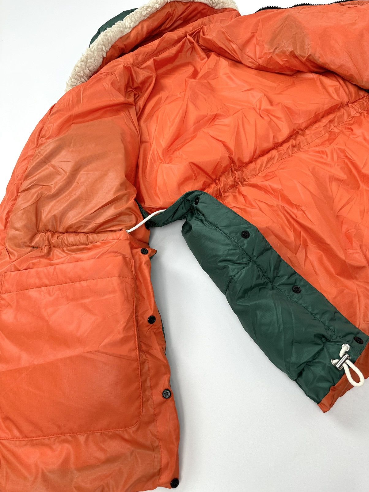 Sacai Sacai F/W21 Mixed Media Padded Coat Montgomery Colour Block Size US M / EU 48-50 / 2 - 6 Thumbnail