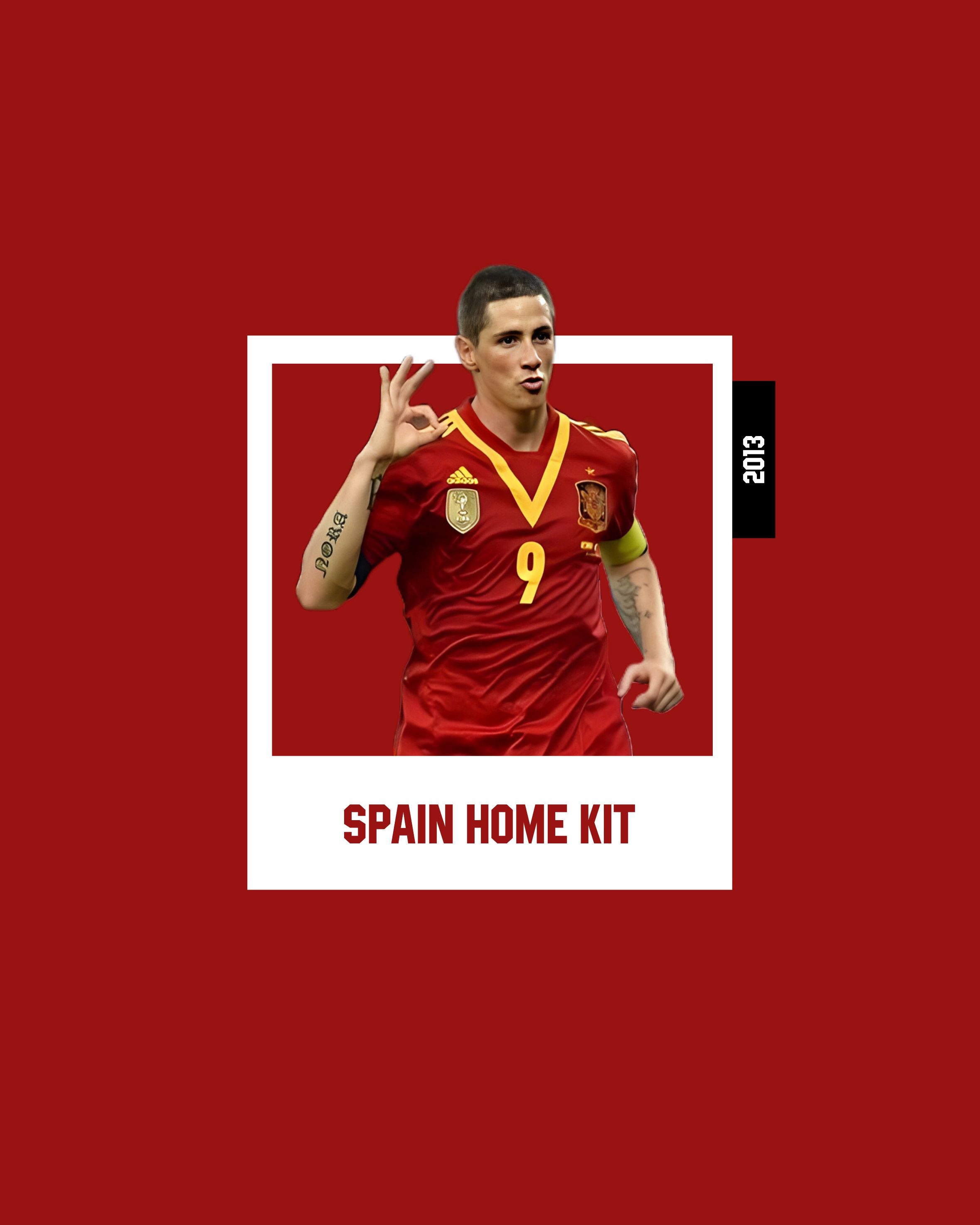 Adidas Spain Home Kit 2011 2012 2013 Size US L / EU 52-54 / 3 - 9 Thumbnail