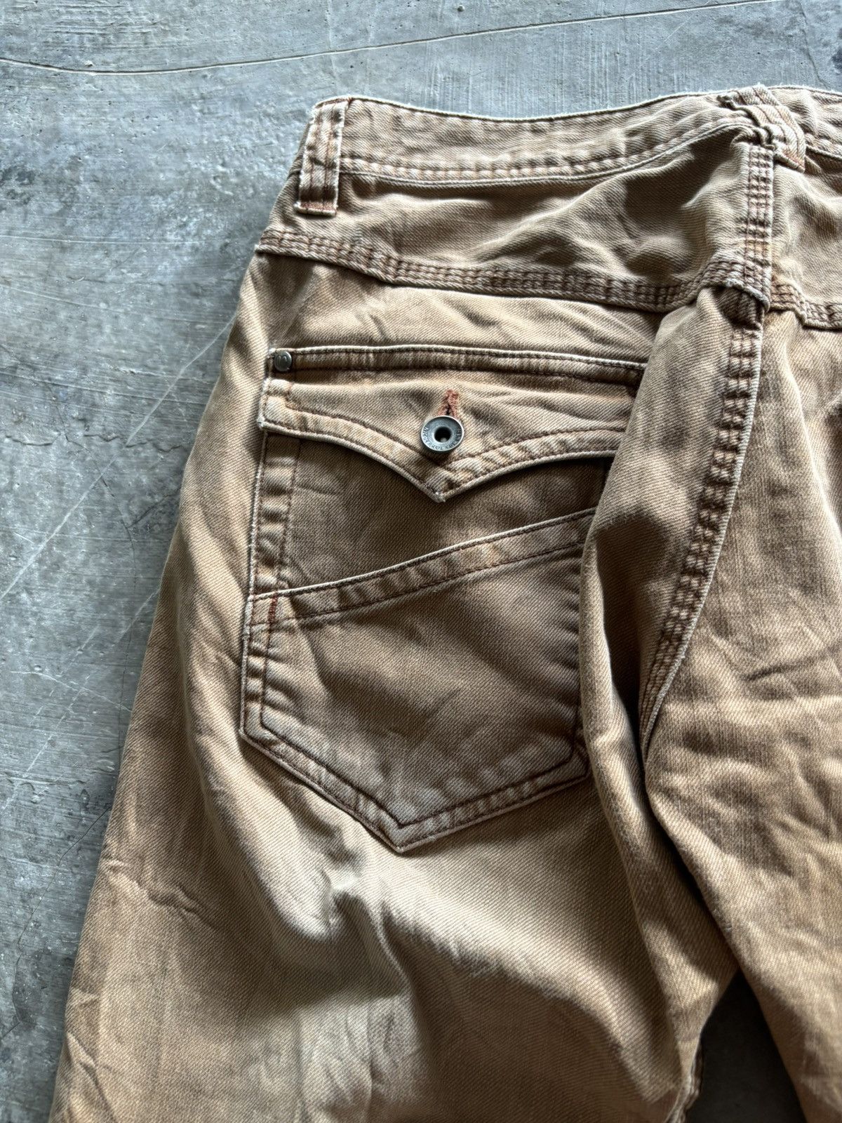Japanese Brand nicole club for men washed faded khakis brown japanese punk Size US 32 / EU 48 - 16 Thumbnail