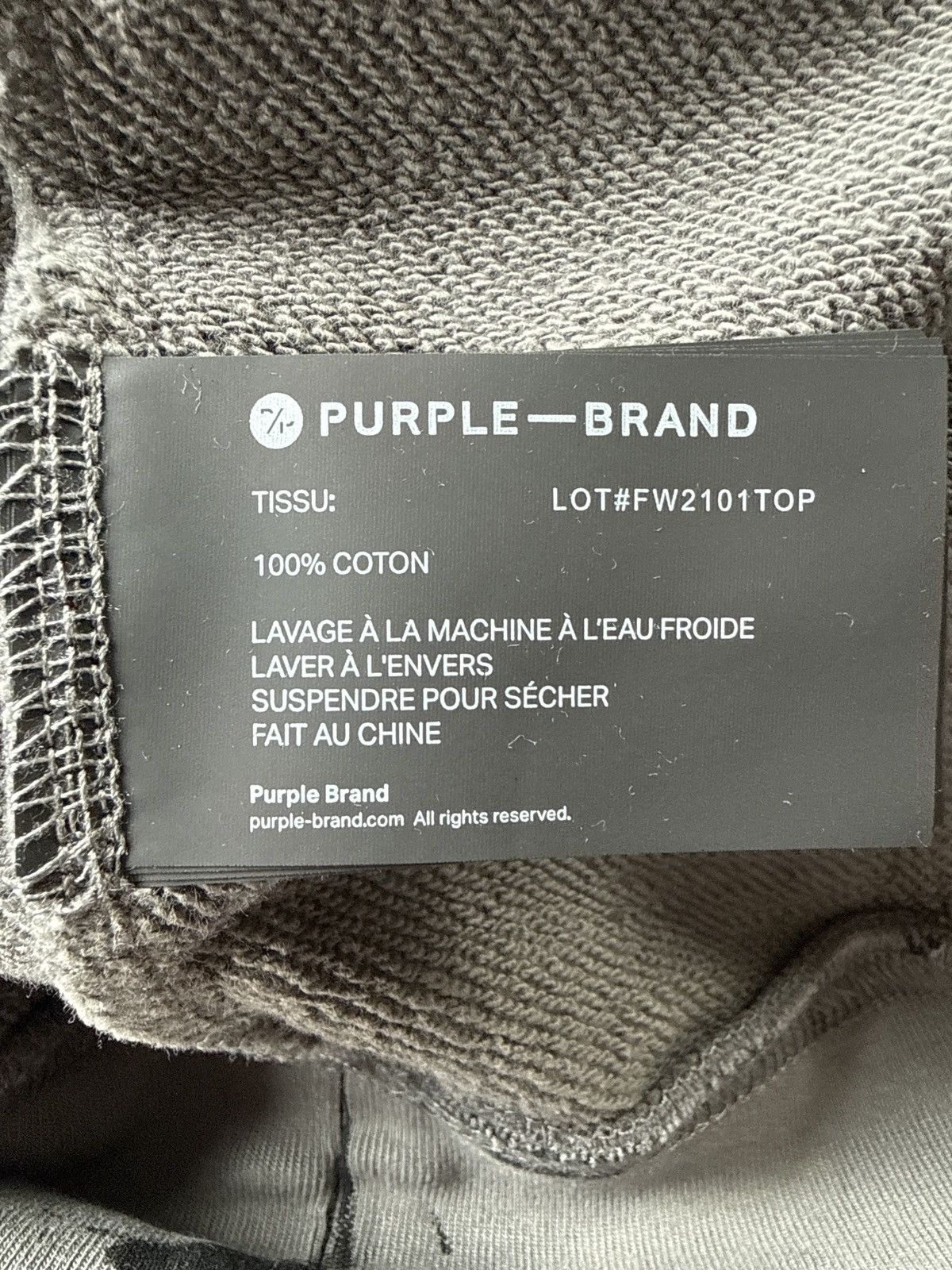 Purple Brand Purple Brand Hoodie - size XS Size US XS / EU 42 / 0 - 8 Thumbnail