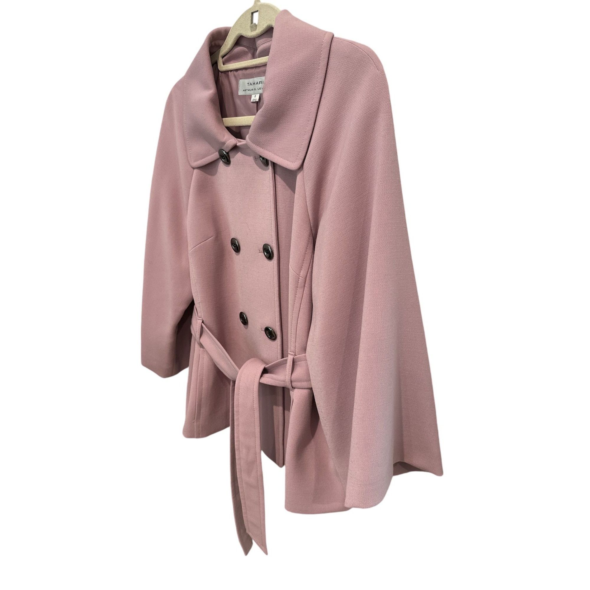 Elie Tahari Tahari by Arthur S. Levine Belted PeaCoat, size 8 Size M / US 6-8 / IT 42-44 - 2 Thumbnail