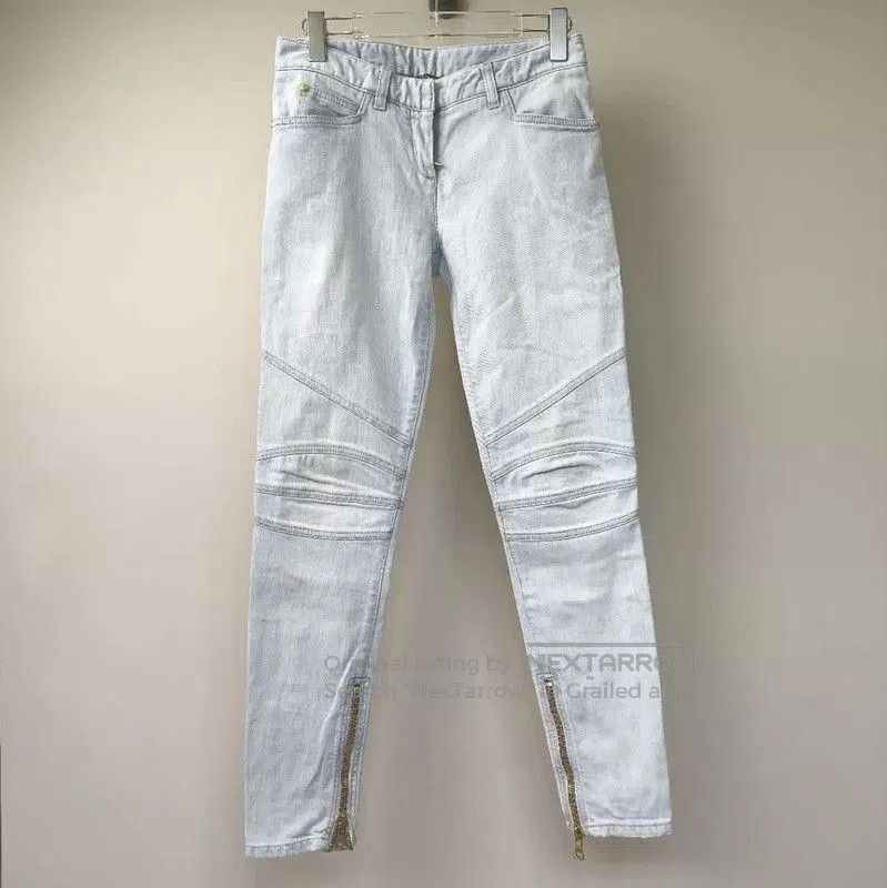 Balmain Balmain Light Blue Cotton Women's Jeans . Size 24" / US 00 / IT 34 - 1 Thumbnail