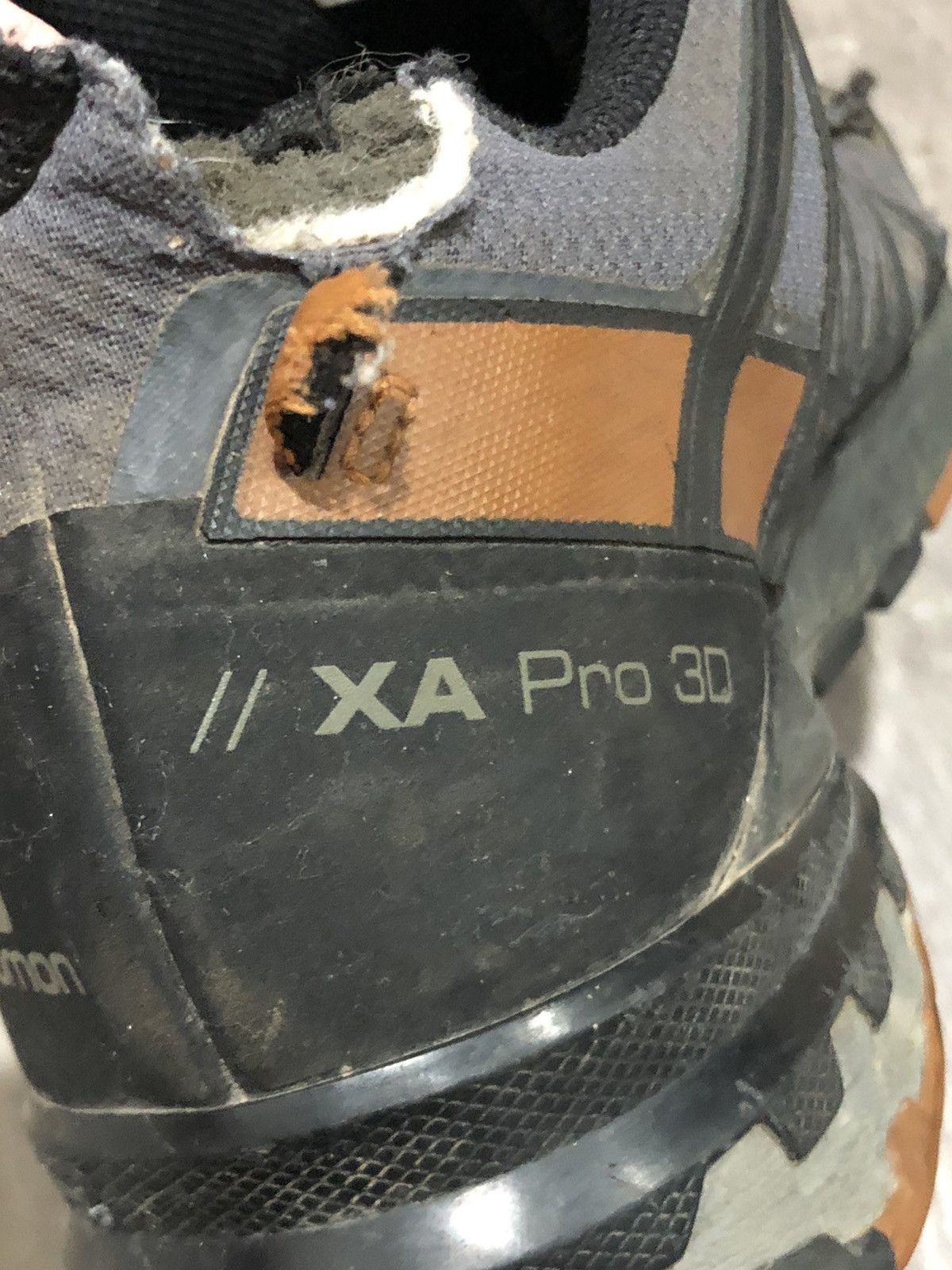 Salomon Salomon XA Pro 3D GTX Trail Running Shoes Ebony Caramel Size US 11 / EU 44 - 7 Thumbnail
