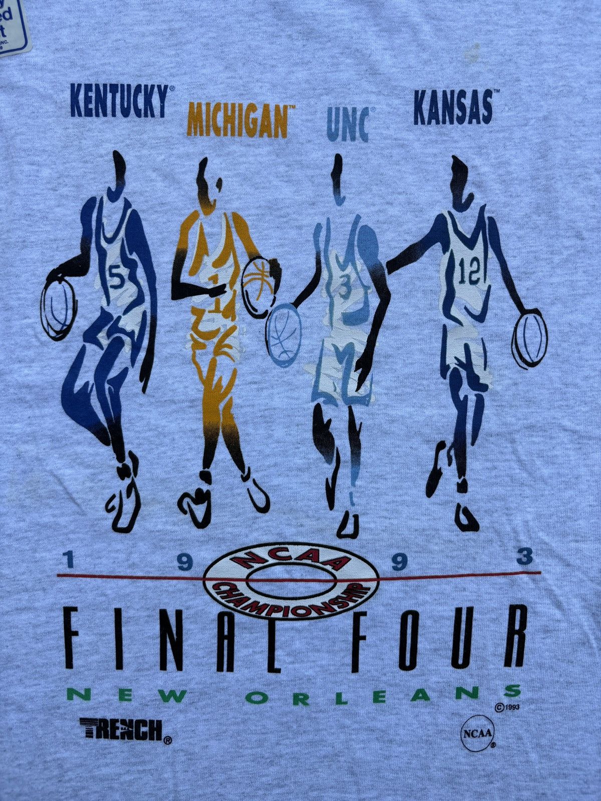 NCAA Vintage 1993 Trench NCAA Final Four Tournament T-Shirt Sz. L Size US XL / EU 56 / 4 - 4 Thumbnail