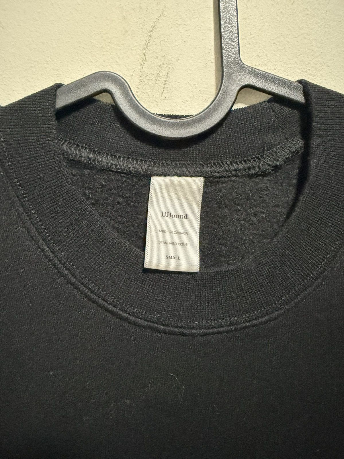 JJJJound JJJJound Logo Black Sweatshirt Size US S / EU 44-46 / 1 - 2 Thumbnail
