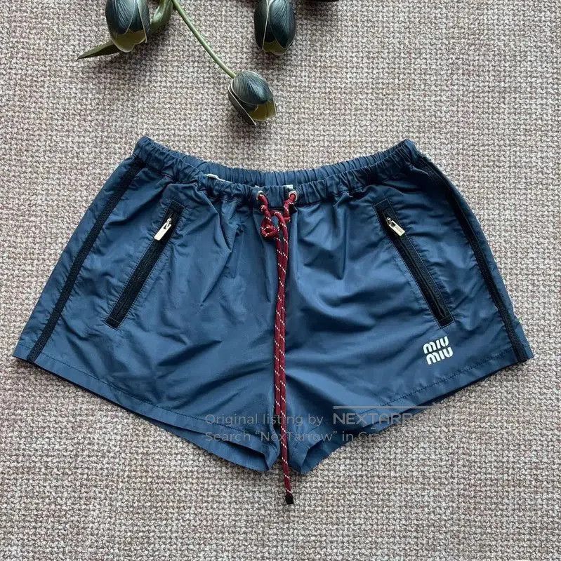 Miu Miu Miu Miu Women's Blue Shorts . Size 23" - 1 Thumbnail