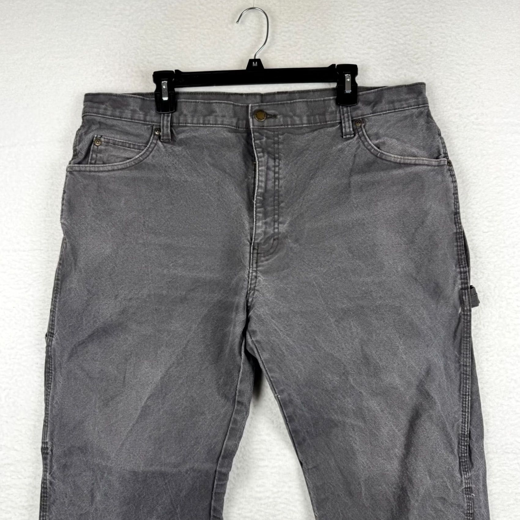 Dickies Dickies Carpenter Pants Mens 38x30 Gray Duck Canvas 5-Pocket Cargo Workwear Straight Leg Size US 38 / EU 54 - 4 Thumbnail