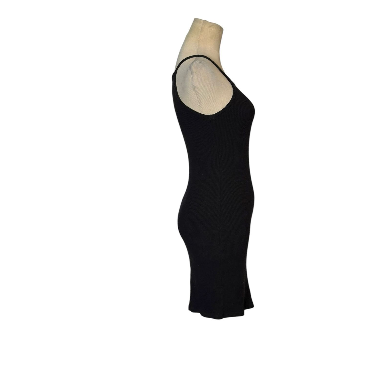 Bershka Bershka black ribbed tank mini dress size XS Size XS / US 0-2 / IT 36-38 - 10 Thumbnail
