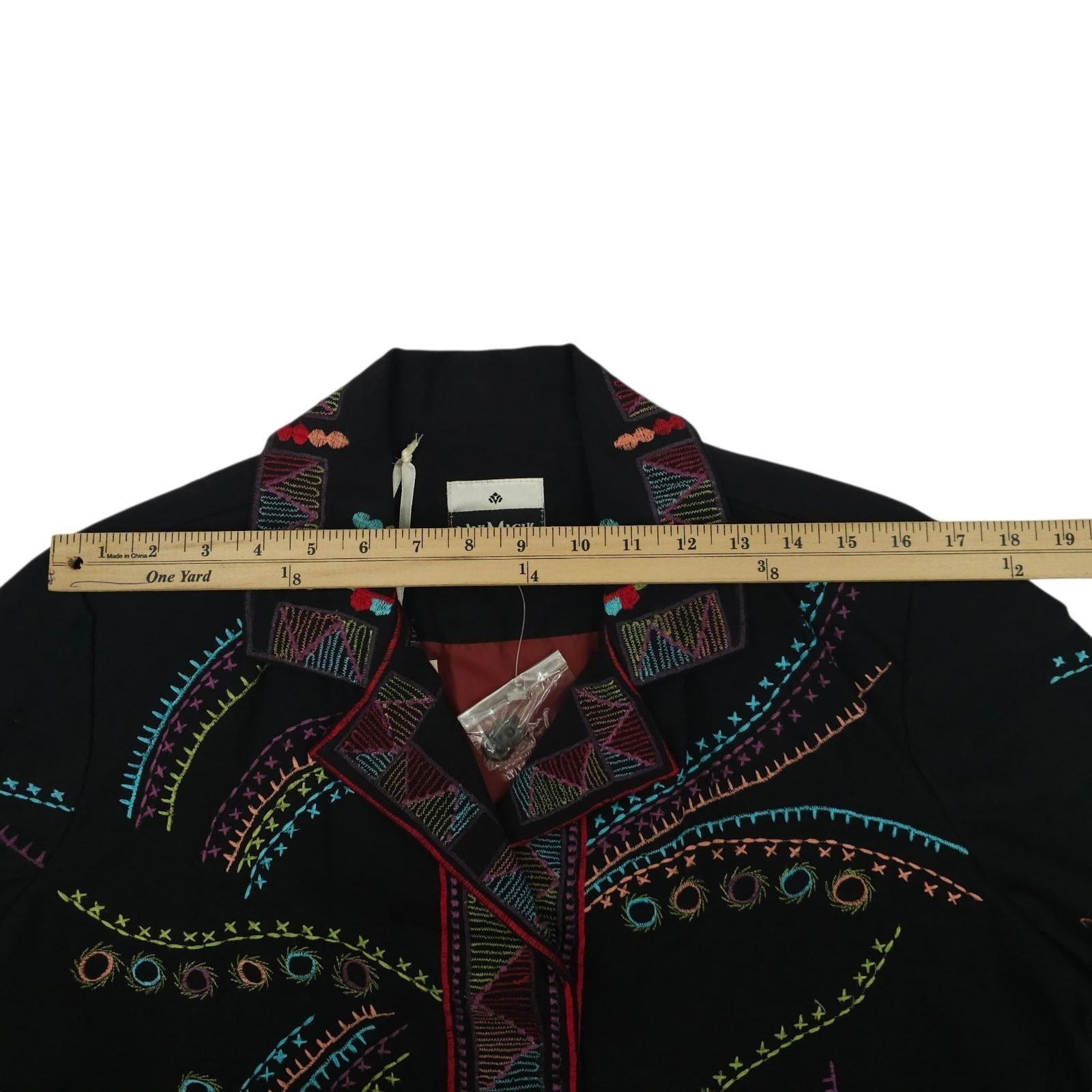 Other Yak Magik Embroidered Jacket XL Art to Wear Boho Cotton Size XL / US 12-14 / IT 48-50 - 4 Thumbnail
