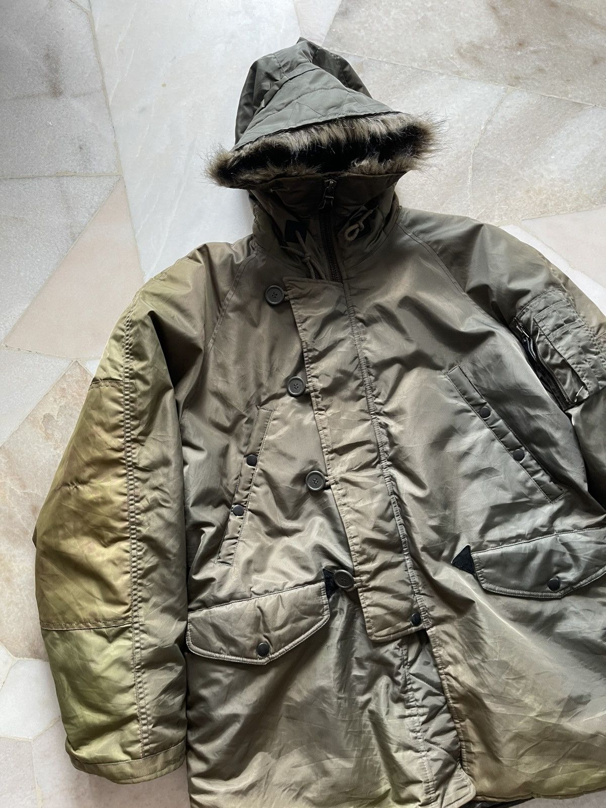 Avirex Vintage Avirex USA Parka Fur Jacket Size US XL / EU 56 / 4 - 3 Thumbnail
