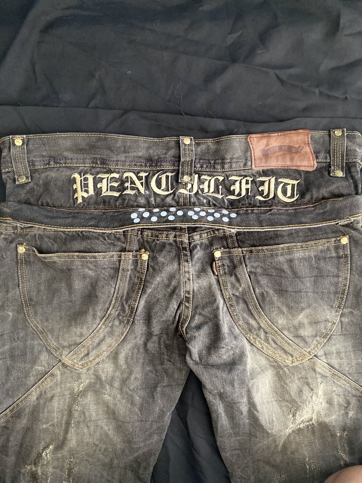 K-Two Studios Japanese Double Waist Flared Seditionaries Jeans Size US 33 - 10 Thumbnail