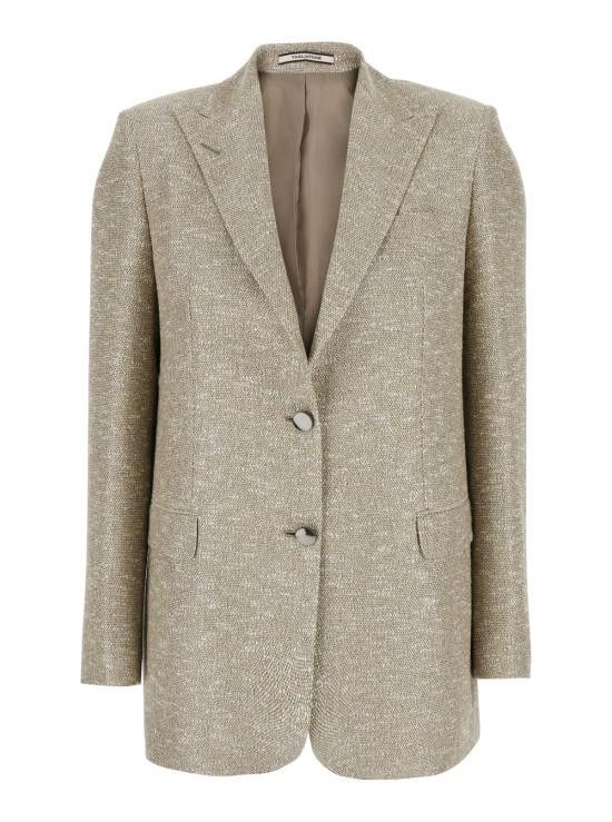 Tagliatore TAGLIATORE Women Suit Jackets BERTHA16B160064T1292 Beige Size M / US 6-8 / IT 42-44 - 1 Thumbnail