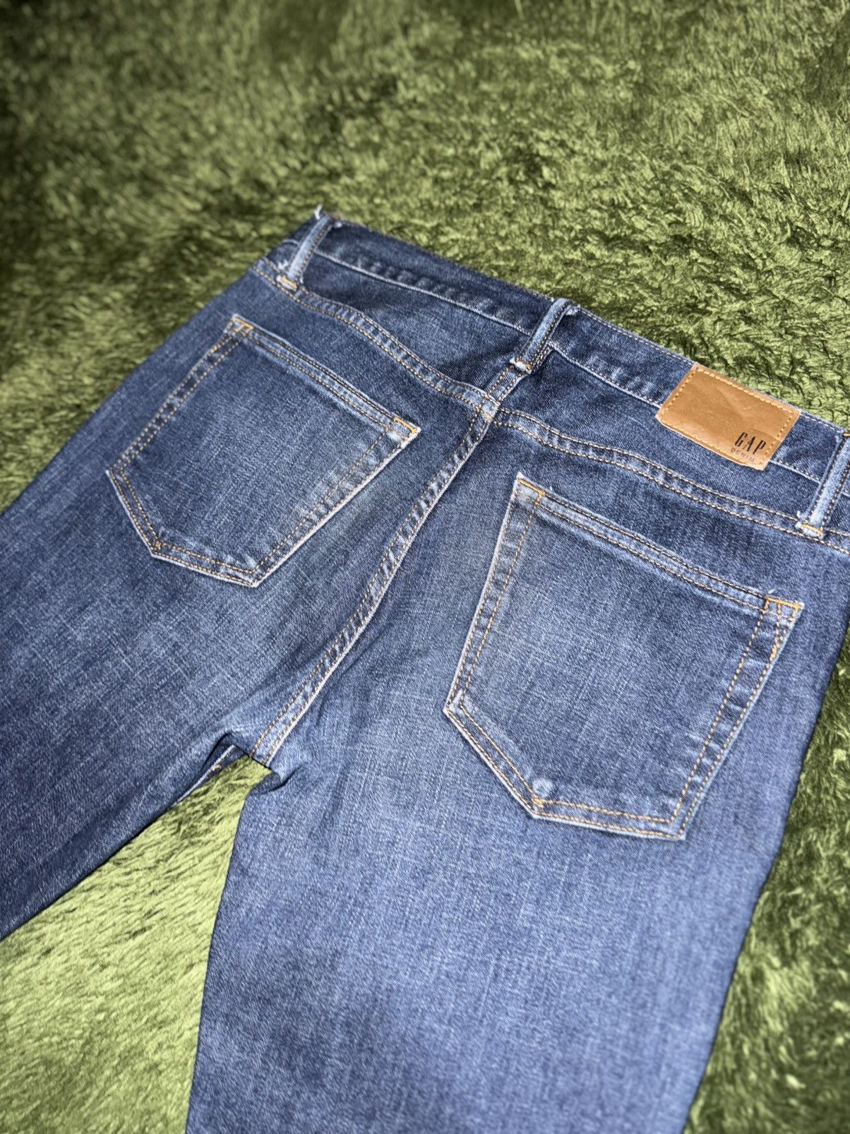 Gap [29x30] GAP 00s Tapered Vintage Wash Denim Pants Mid Indigo Size US 29 - 8 Thumbnail
