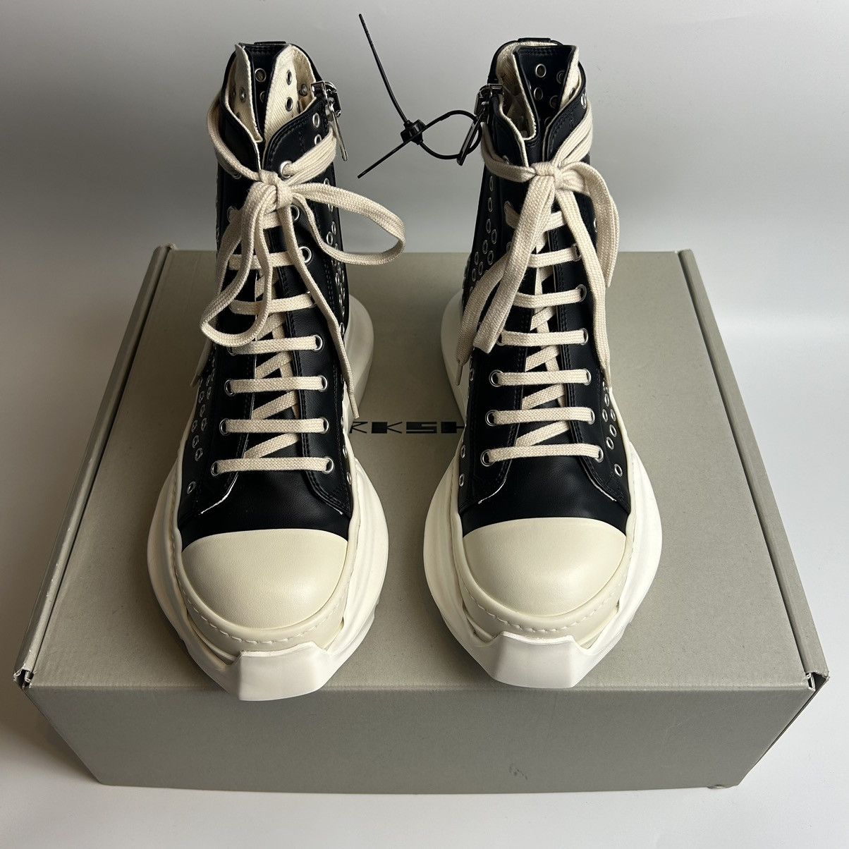 Rick Owens Rick Owens Abstract Ramones High Gimp Eyelets Size US 13 / EU 46 - 6 Thumbnail