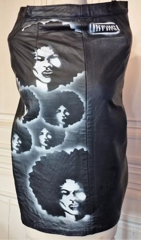 Designer Irving Jupe Createur Cuir T 32 Size 24" / US 00 / IT 34 - 5 Thumbnail