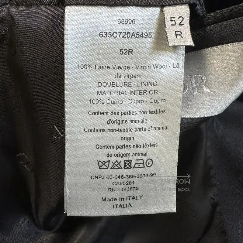 Dior Dior Black Wool Logo Long Coat for Men . Size US XL / EU 56 / 4 - 8 Thumbnail