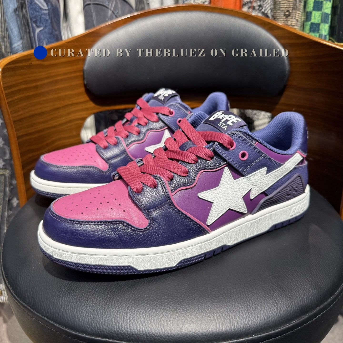 Adidas Bapesta SK8 Purple Sneakers Size US 10 / EU 43 - 1 Thumbnail