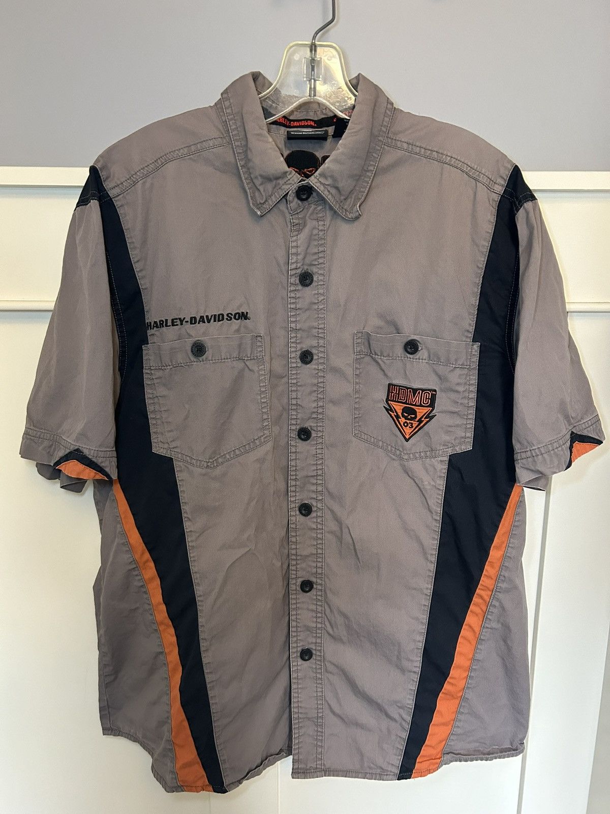 Harley Davidson Vintage Harley Davidson motorcycle button up shirt Size US L / EU 52-54 / 3 - 1 Thumbnail