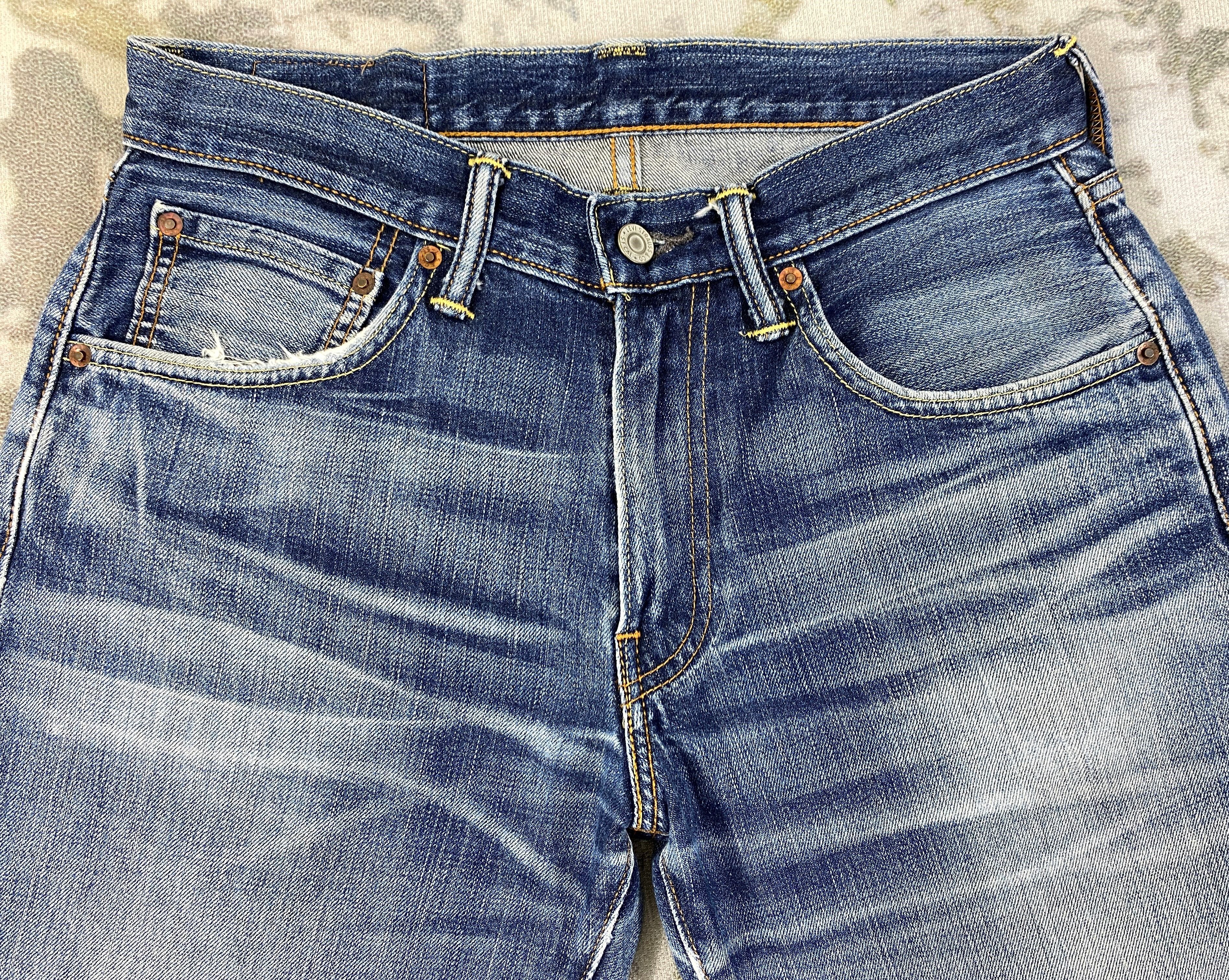 Hysteric Glamour Distressed Blue Levi's 503 Jeans 29x29.5 Denim -SJ197 Size US 29 - 3 Thumbnail