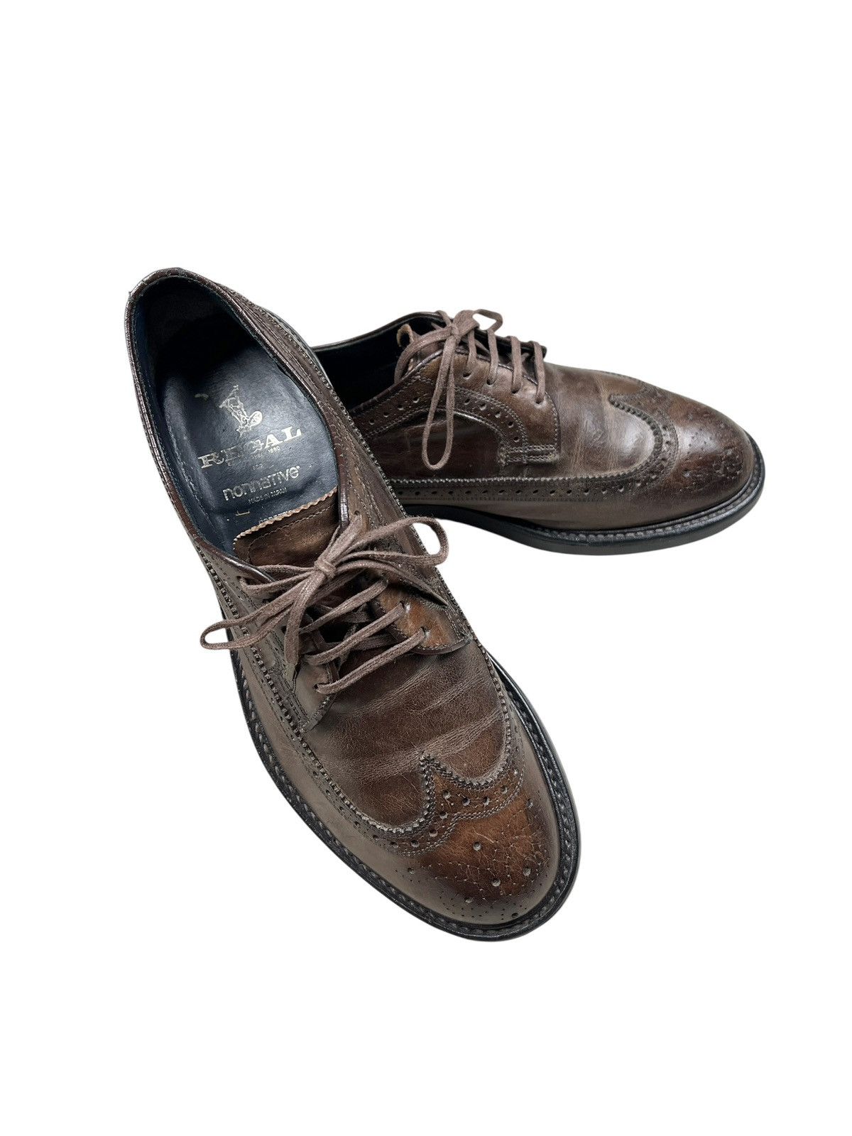 Goretex × Nonnative × REGAL SS12 Nonnative x Regal Dweller Wing Tip Leather Shoe Size US 9 / EU 42 - 1 Thumbnail