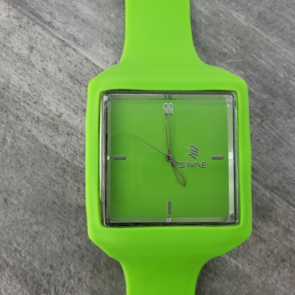 Designer Green SWAE Interchangeable Silicone Watch Size ONE SIZE - 1 Thumbnail
