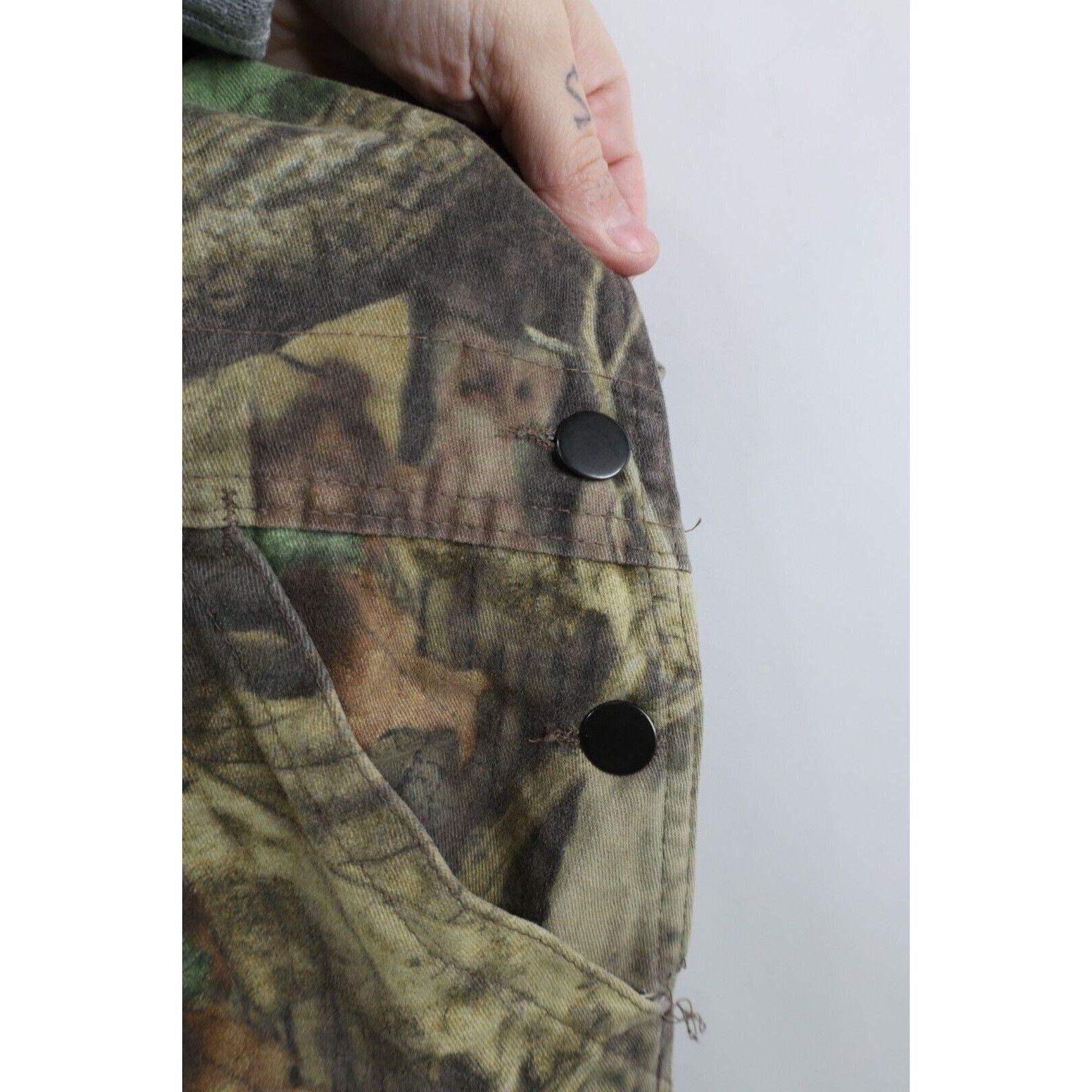 Vintage Vintage 90s StreetwearFaded Camouflage Wide Leg Overalls Size US 38 / EU 54 - 10 Thumbnail