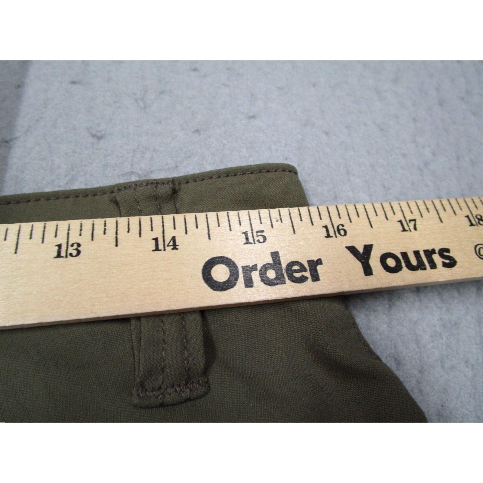 Prana PrAna Mens Green Chino Pants 30x32 Straight Leg Flat Front Outdoor Size US 30 / EU 46 - 4 Thumbnail